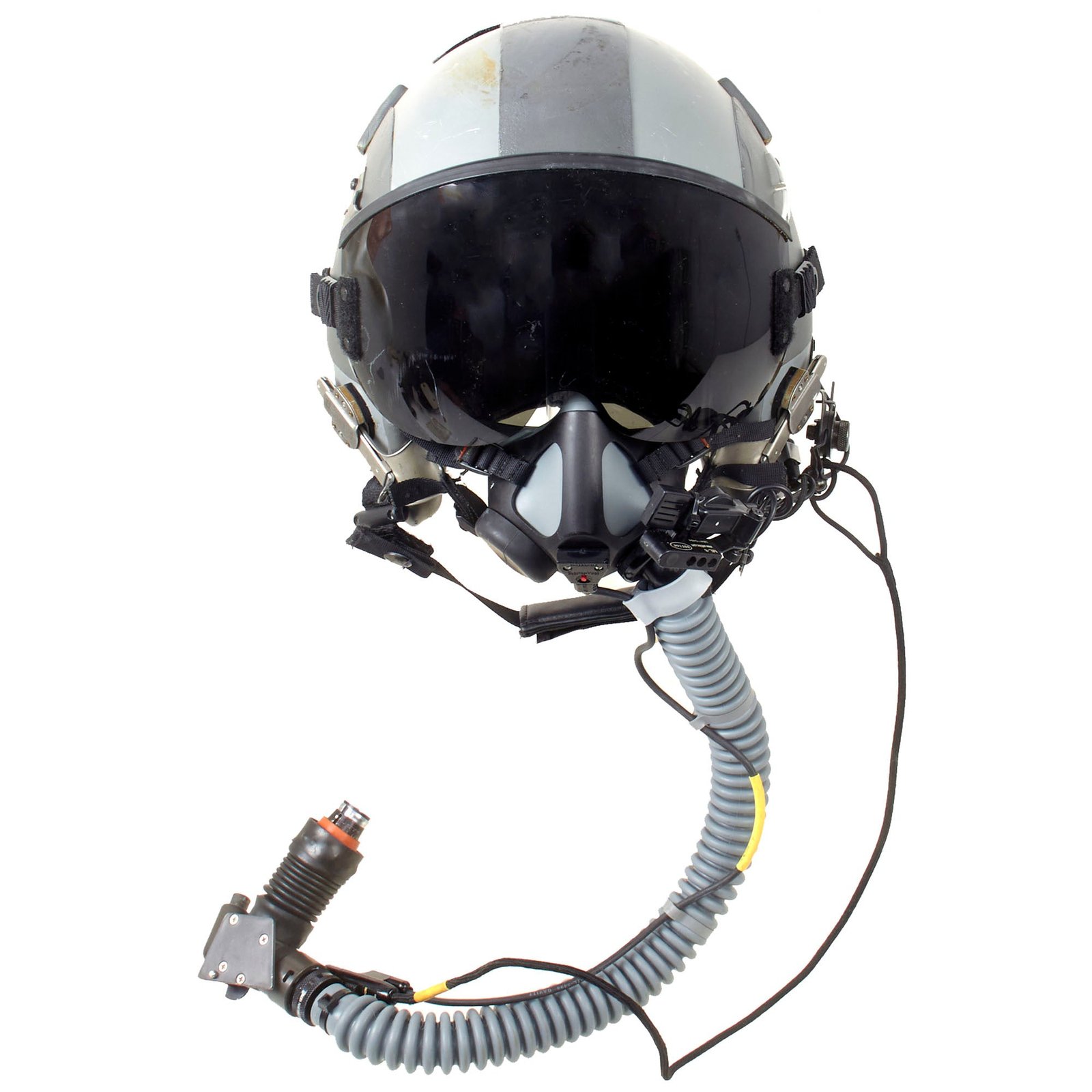 Original U.S. F-16 Fighting Falcon Pilot Helmet HGU-55/P with Oxygen Mask - Service Worn
