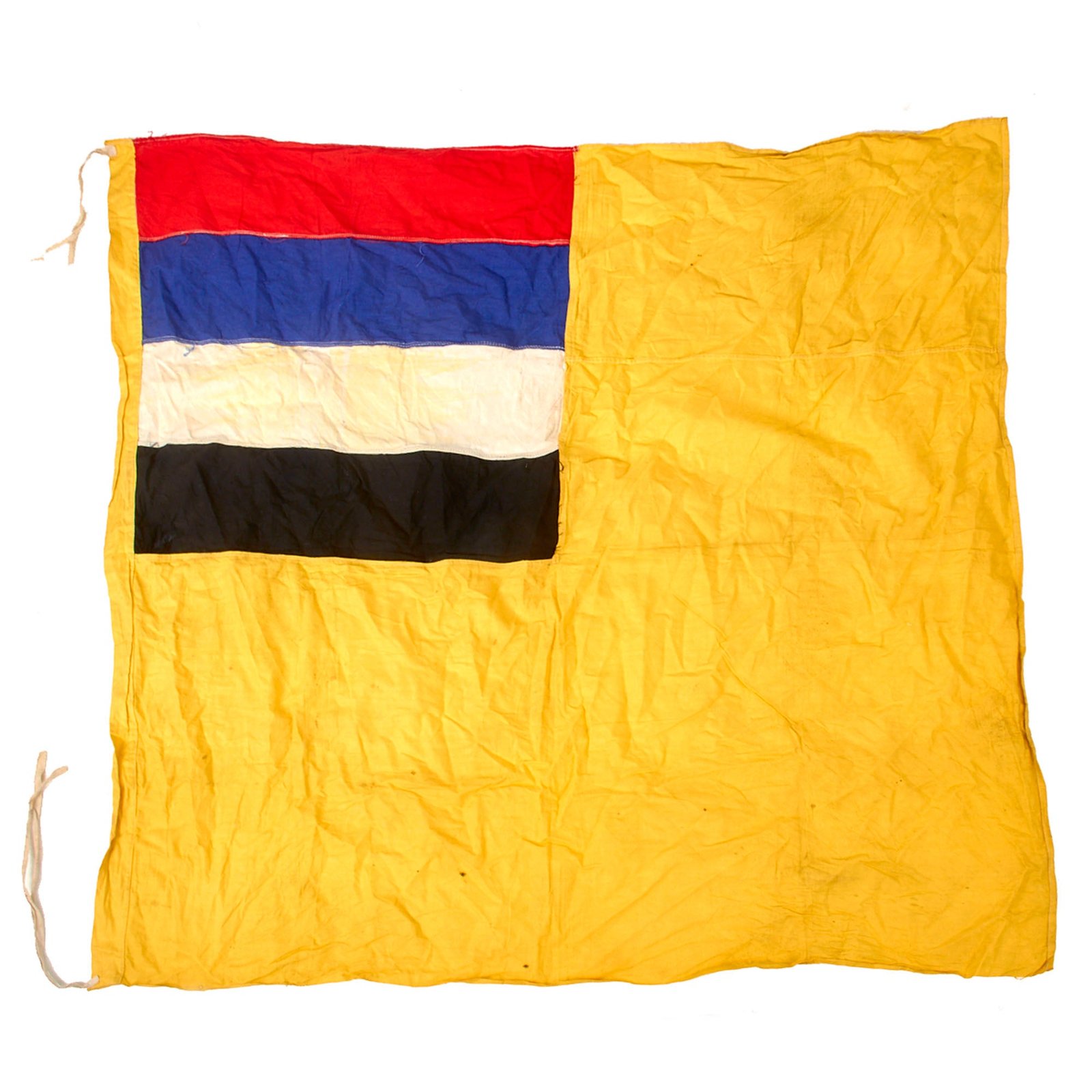 Original Manchurian Japanese War National Flag of Manchukuo - Chinese Province - Japanese Puppet State - 37 x 39½”