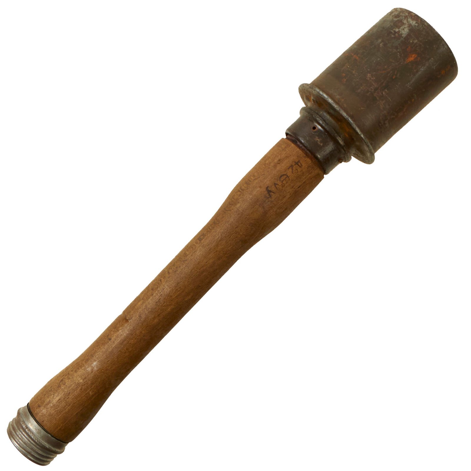 Buy Original German WWII M24 Inert Stick Grenade Stielhandgranate by Witwe Wilhelm von Hagen (evy) & Richard Rinker - Dated 1940/1942 - Stielhandgranate | Original Firearms Antique For Sale