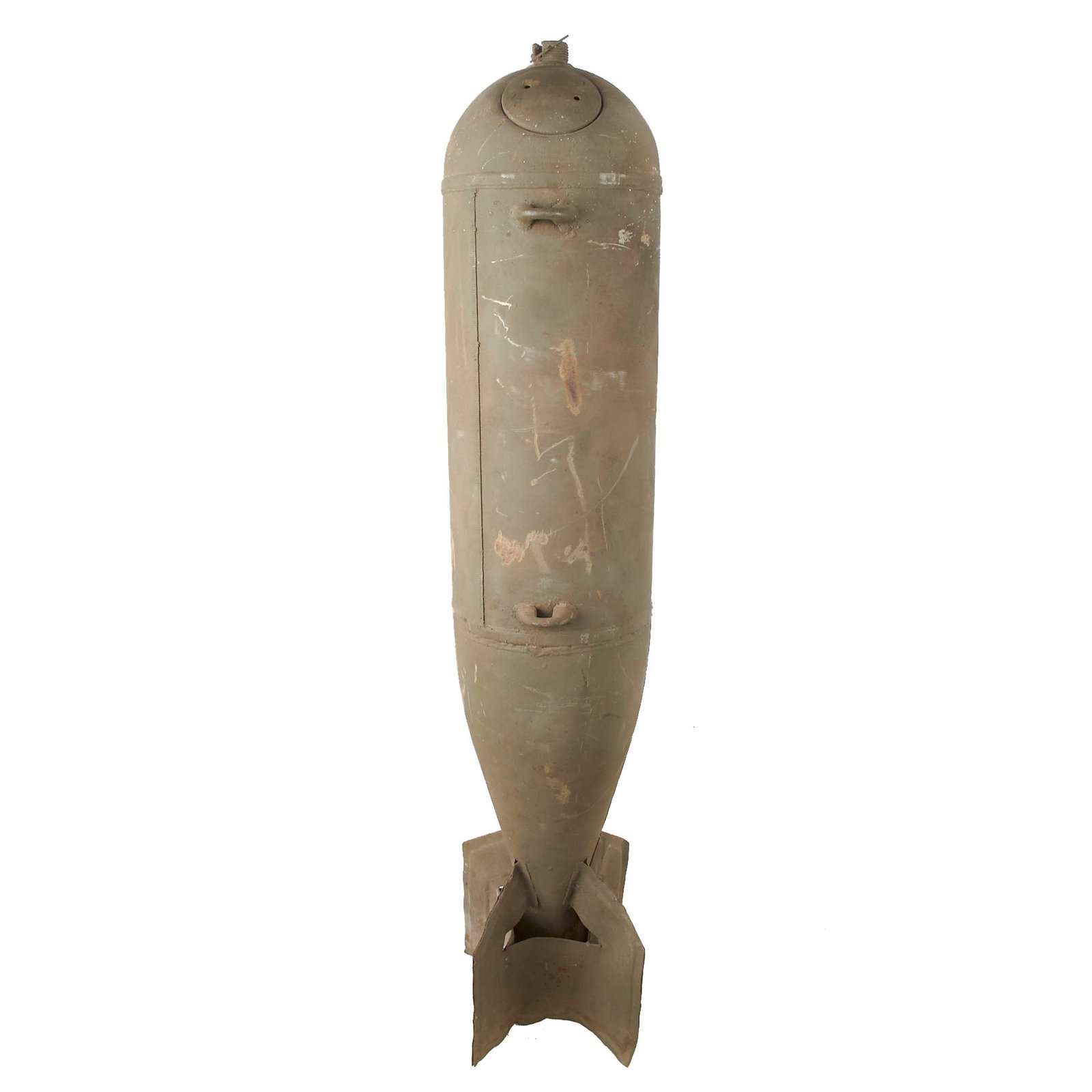 Buy Original U.S. Cold War Navy Practice Bomb MK15 Mod 4 Painted OD Green - Inert | Original Firearms Antique For Sale