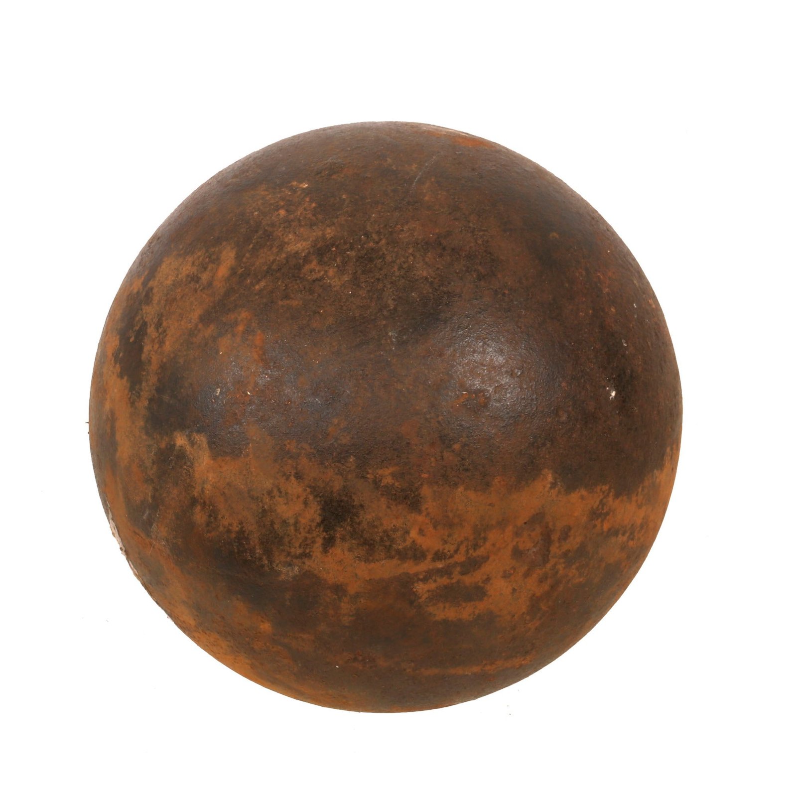 Buy Original U.S. Civil War Confederate Copper Time Fused 24lb Inert Side Loaded Case Shot Cannon Ball | Original Firearms Antique For Sale