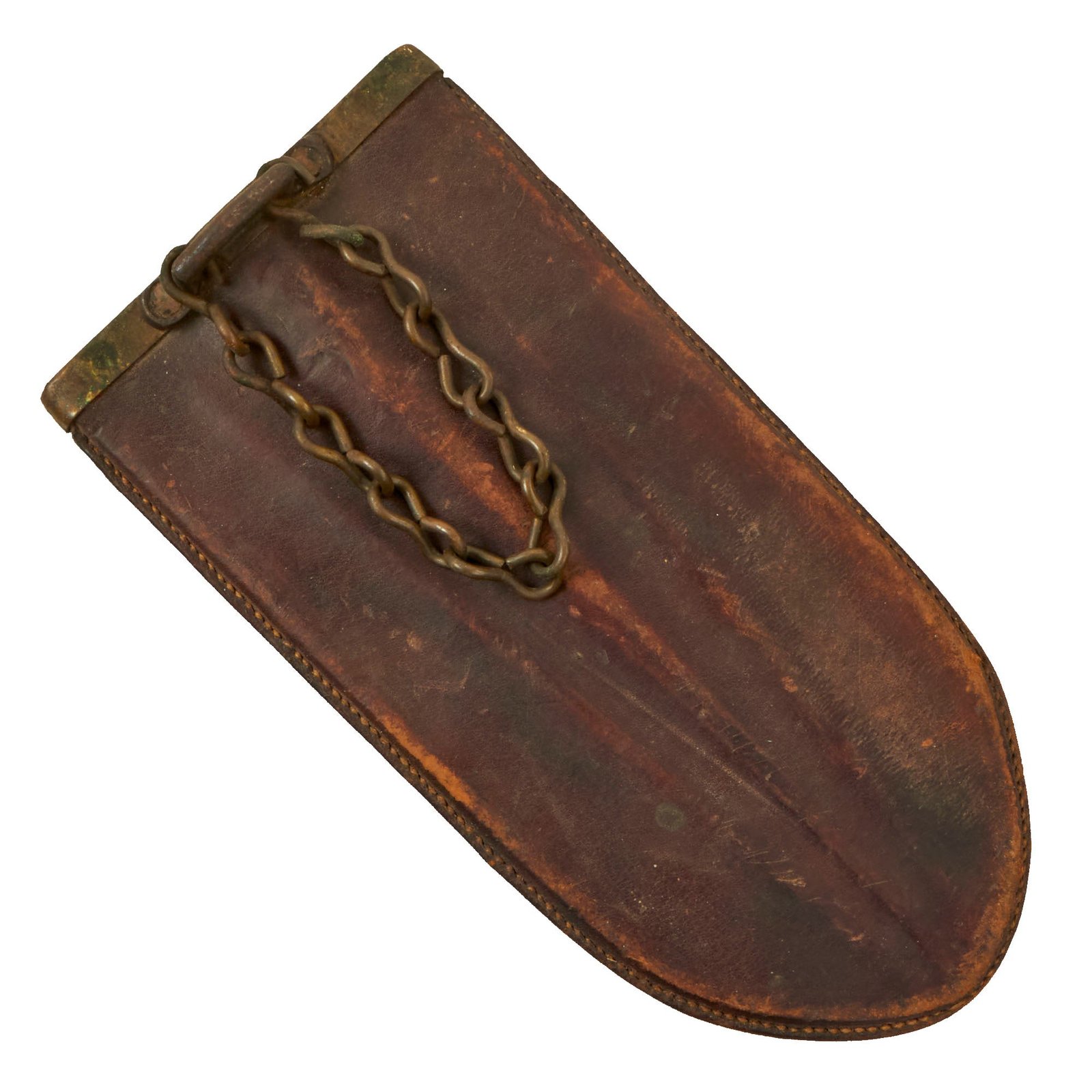 Buy Original U.S. Indian Wars Era Model 1873 Entrenching Tool Scabbard with Chain | Original Firearms Antique For Sale