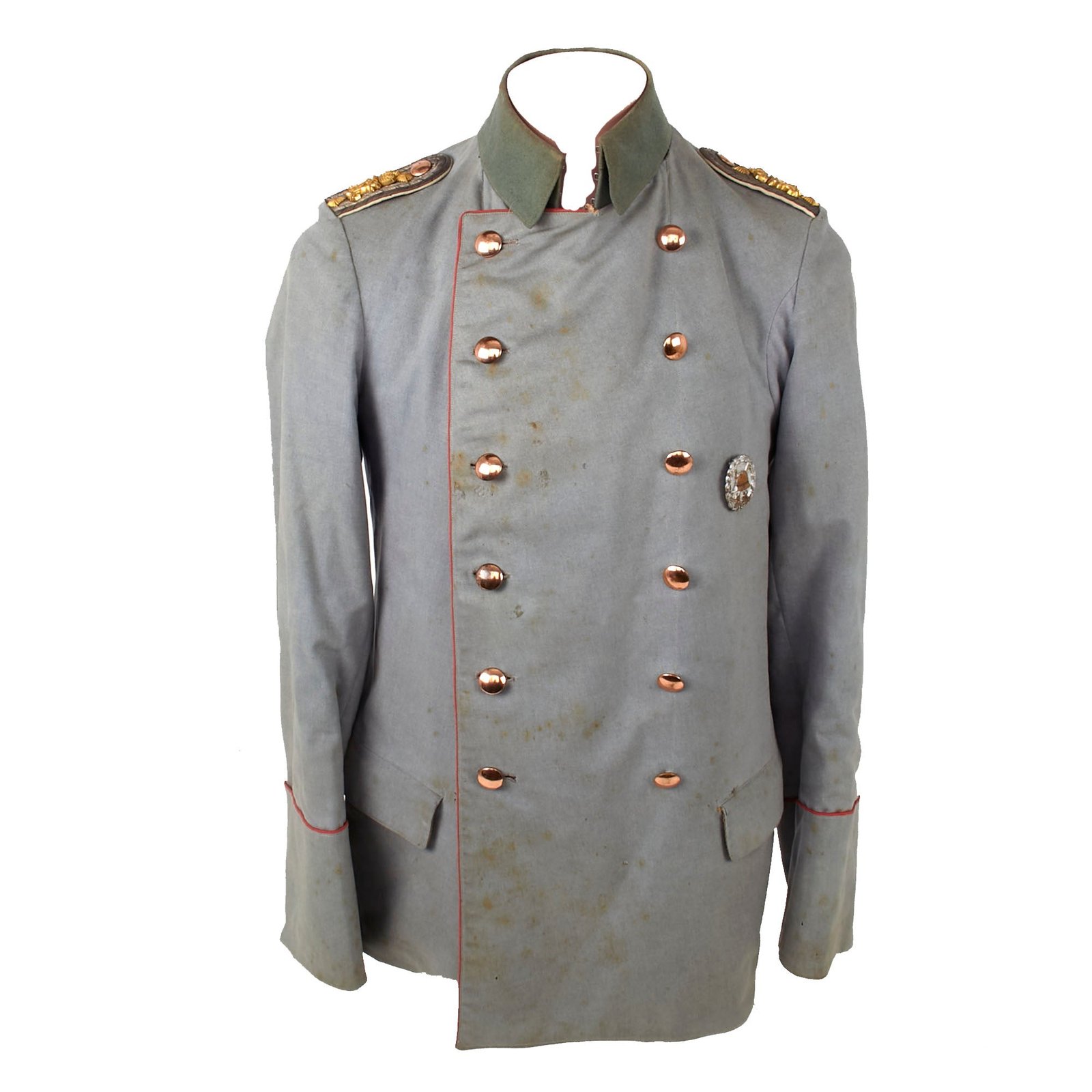 Buy Original Imperial German WWI 86th (Schleswig-Holstein) Fusiliers "Queen" Regiment Hauptmann Officer’s M-1915 Private Purchase Litweka Field Tunic with Silver Wound Badge | Original Firearms Antique For Sale