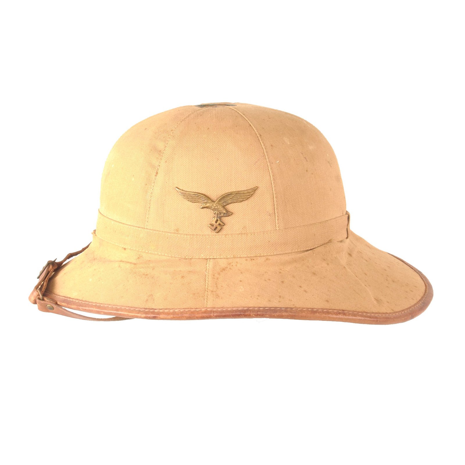 Buy Original German WWII 1940 Dated First Model Luftwaffe DAK Afrikakorps Tropical Sun Helmet by C. Pose - Size 56 | Original Firearms Antique For Sale