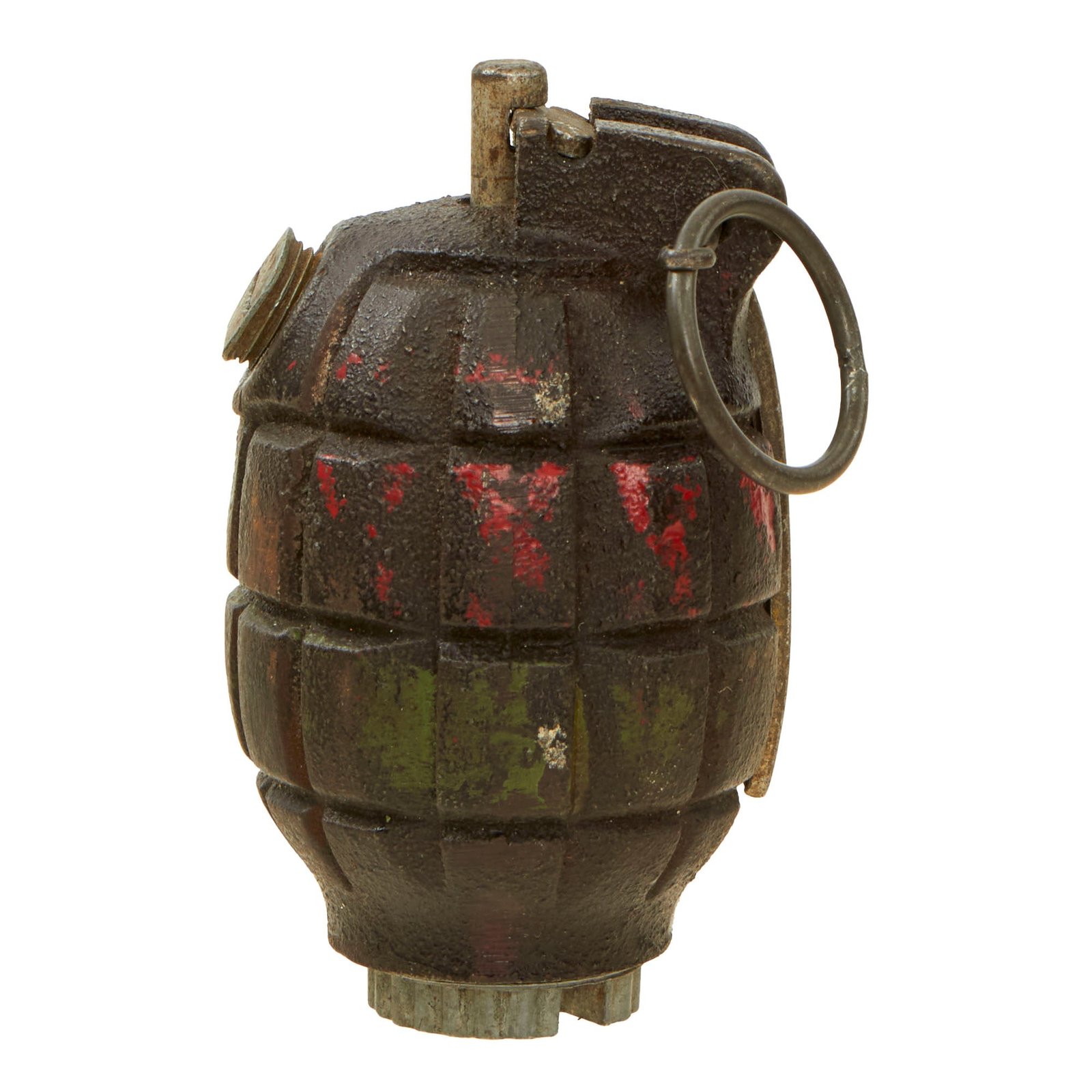 Buy Original British South African WWII MIlls Bomb No. 36M MKI Grenade by Central Engineering Works of South Africa - Dated 1943 | Original Firearms Antique For Sale