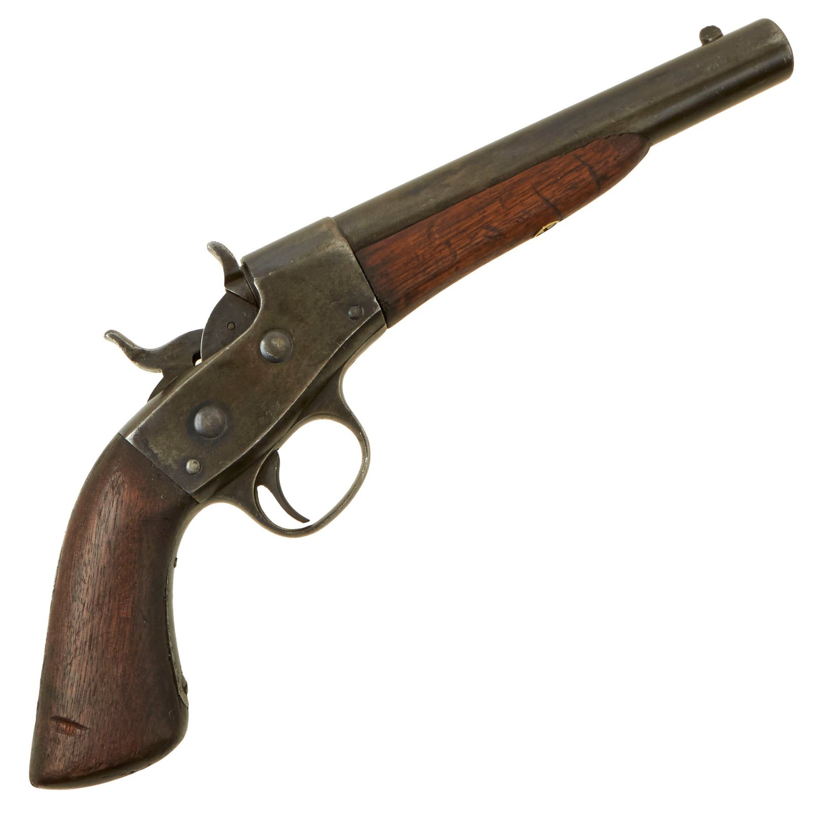 Buy Original U.S. Remington Model 1867 Navy Rolling Block Pistol in .50cal Centerfire - Serial 397 | Original Firearms Antique For Sale