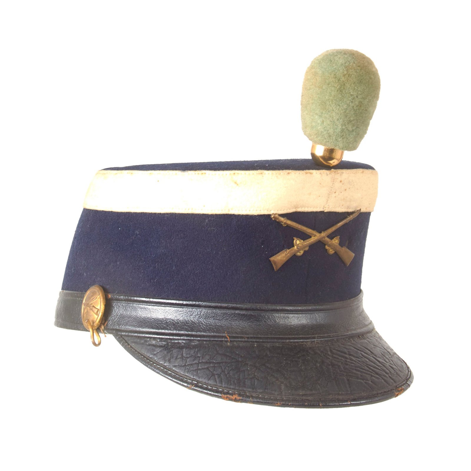 Buy Original U.S. Indian Wars Possibly Maryland Militia Shako with Plume by Oehm & Co. of Baltimore | Original Firearms Antique For Sale