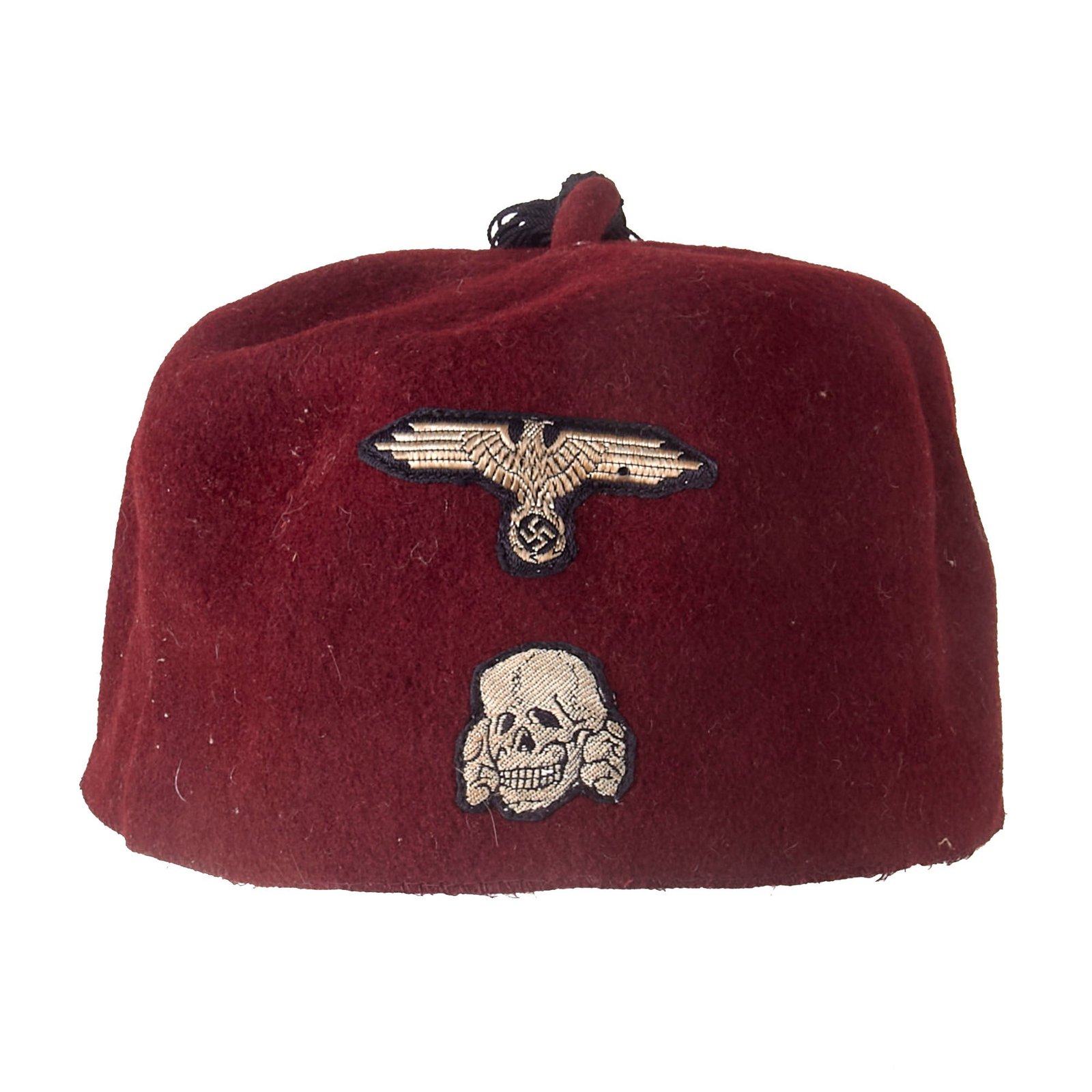 Buy Original German WWII 13th Waffen SS Mountain Division Handschar M43 Foreign Volunteer Maroon Parade Fez with Tassel & Sweatband | Original Firearms Antique For Sale