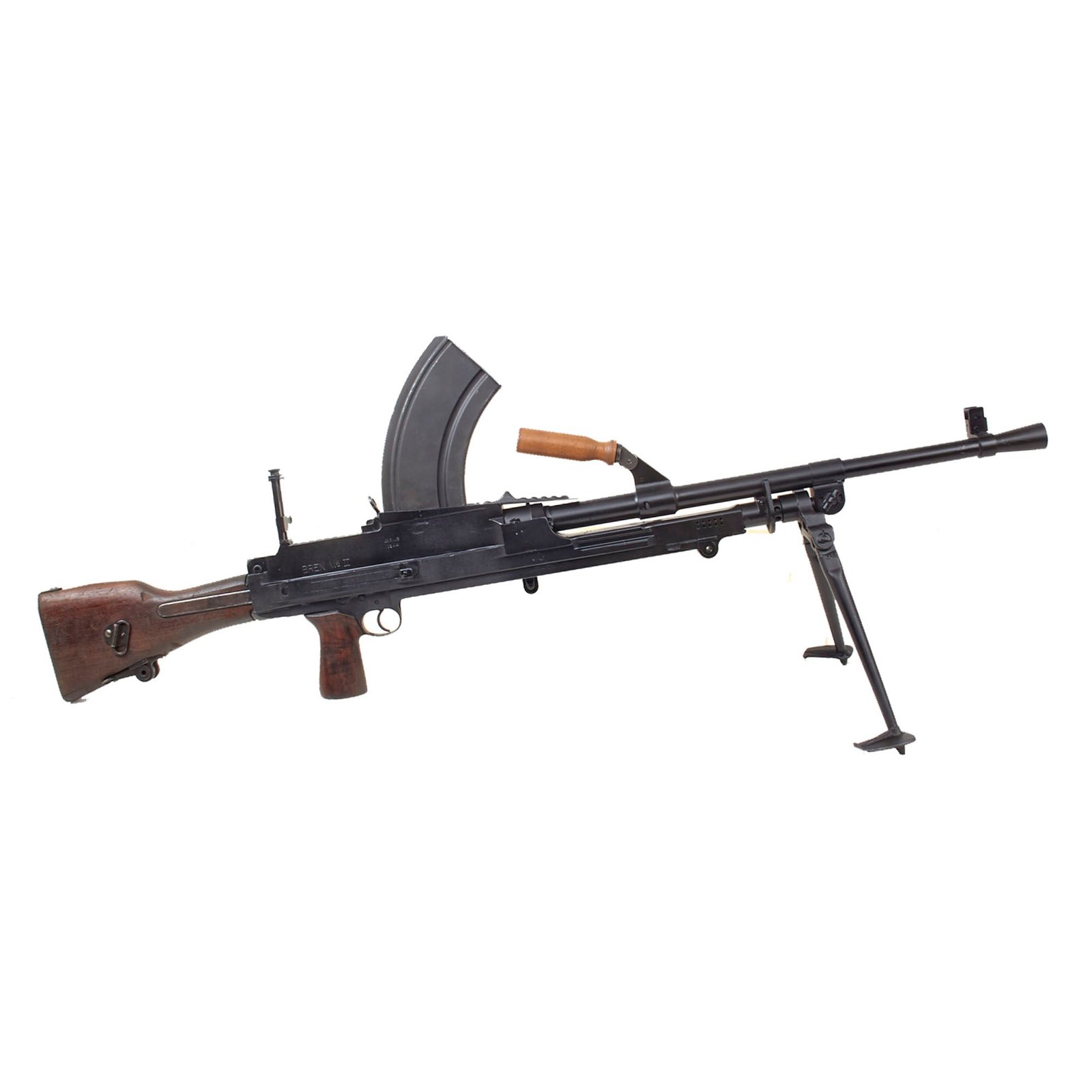 Original British WWII 1944 Dated Bren MkII Display Light Machine Gun by INGLIS Serial 12T9* with Magazine