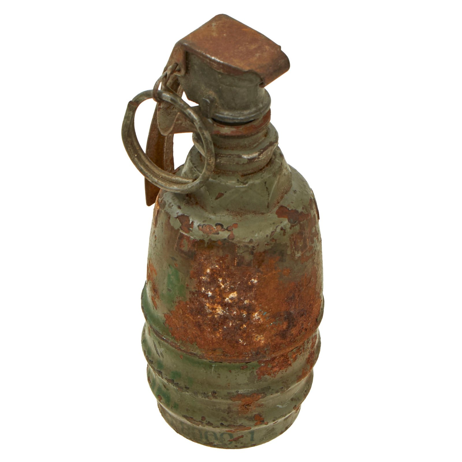 Original U.S. WWI Inert Mk. II KJ Chemical Grenade with Correct Fuze Assembly - Extremely Scarce
