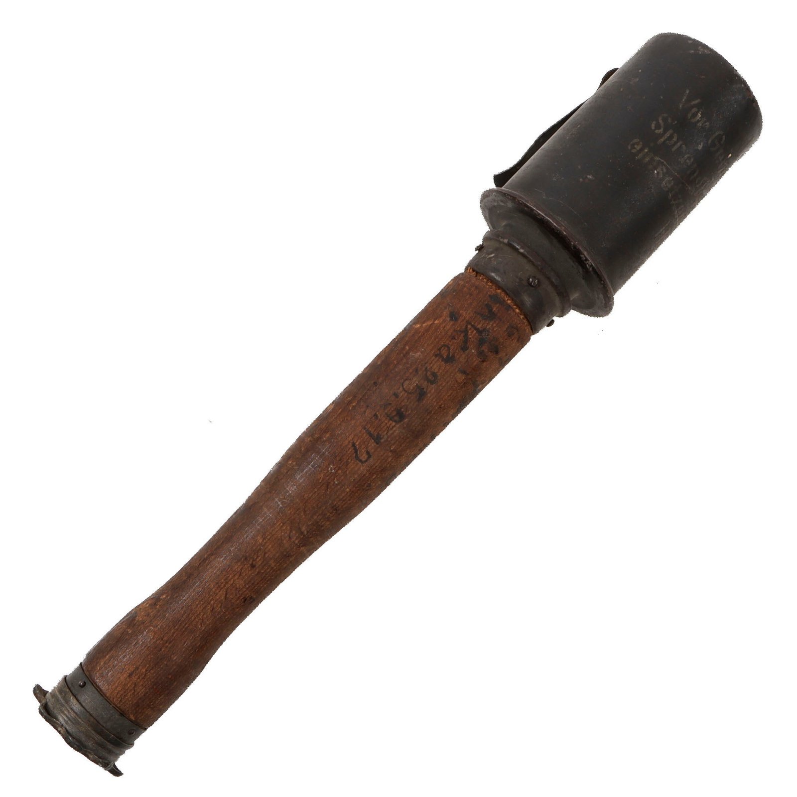 Original Imperial German WWI Inert M1917 Stick Grenade - Stielhandgranate M17 - Dated September 1917