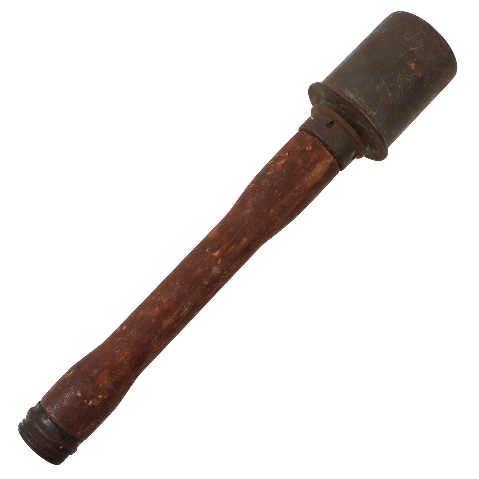 Original German WWII 1943 Dated M24 Stick Grenade by Metallwarenfabrik Hermann Nier with Pull Bead - Stielhandgranate
