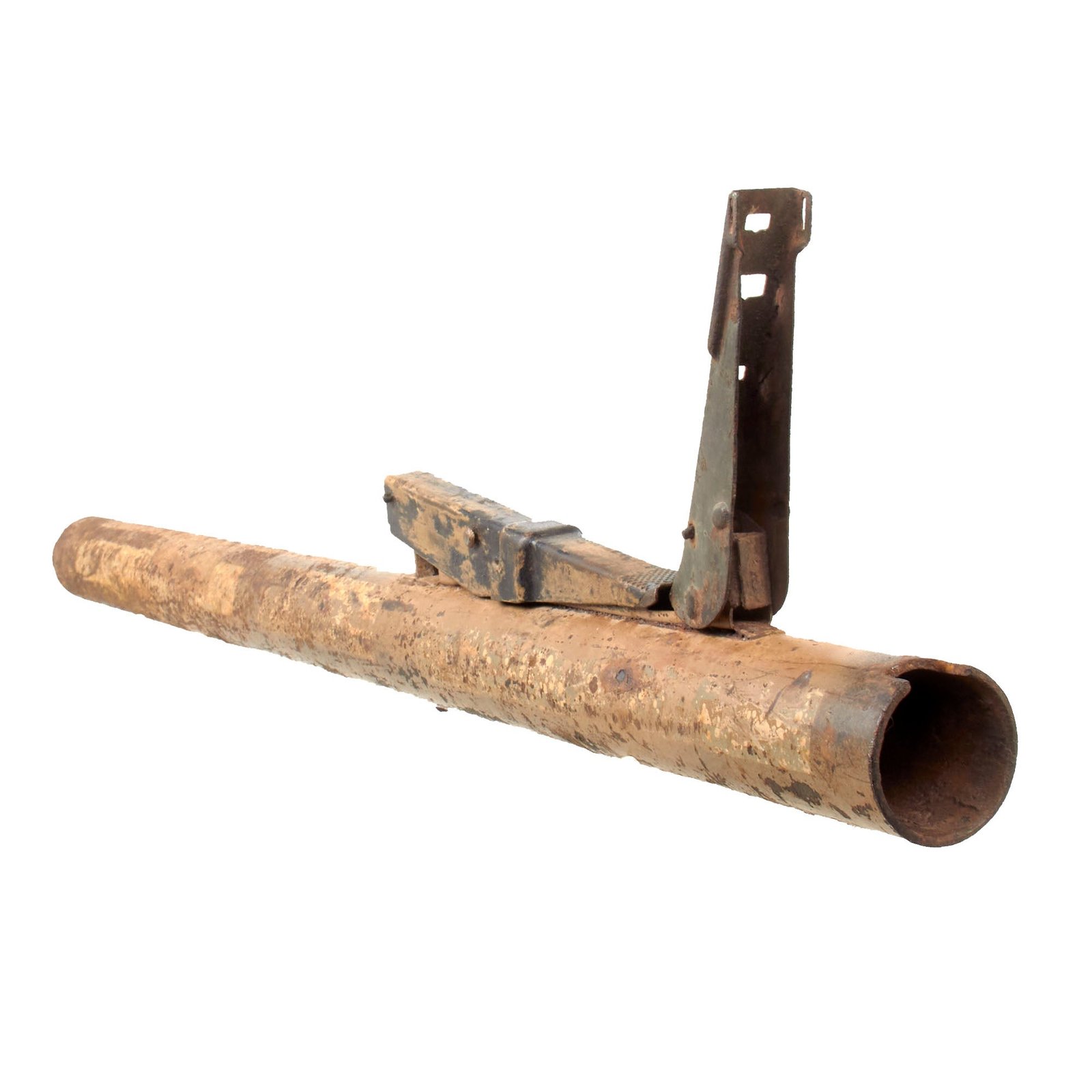 Original German WWII Inert Panzerfaust 60 Anti-Tank Rocket Launcher Tube with Original Paint and Markings
