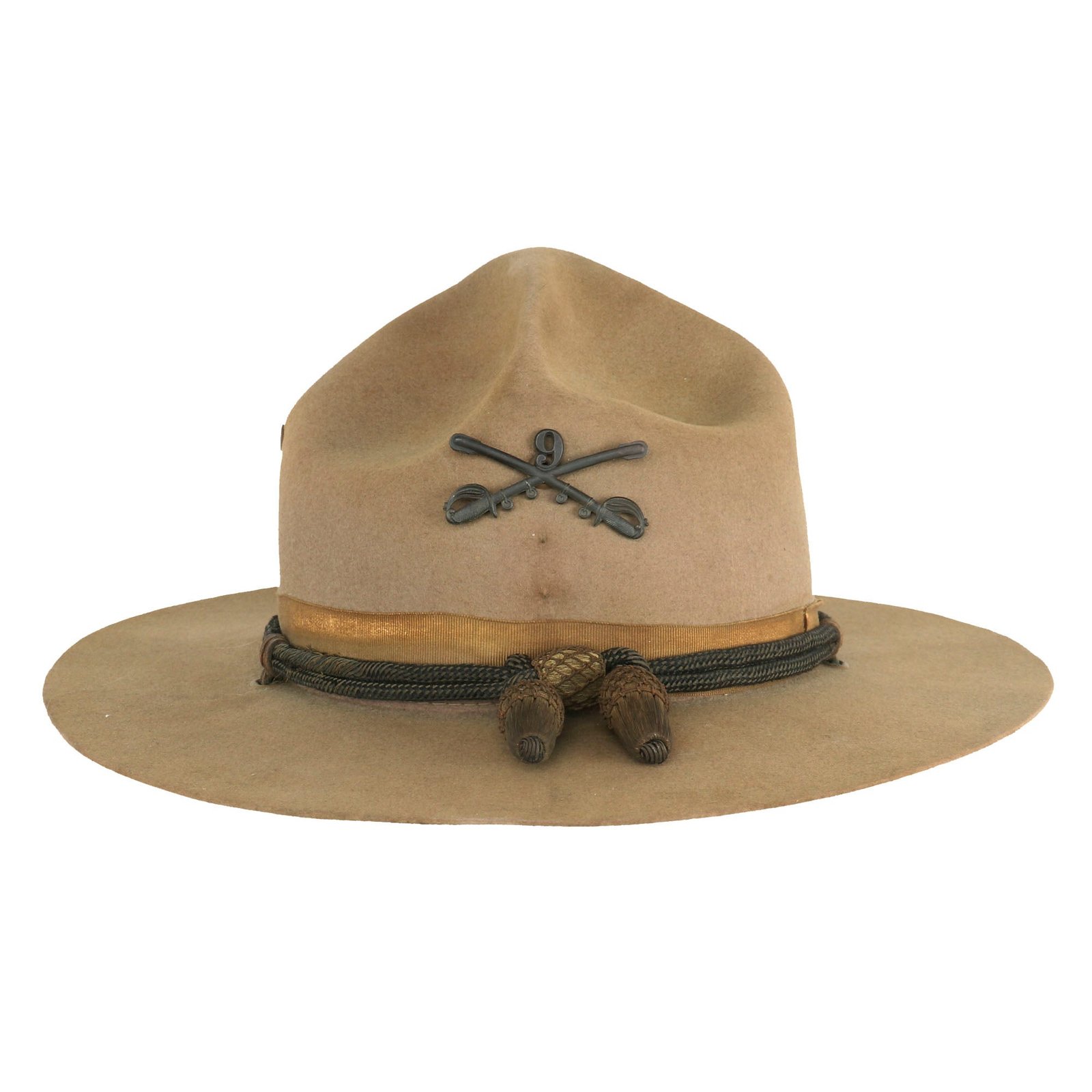 Buy Original U.S. WWI Era Punitive Expedition 9th Cavalry Regiment Private Purchase Officer’s Model 1912 Campaign Hat | Original Firearms Antique For Sale
