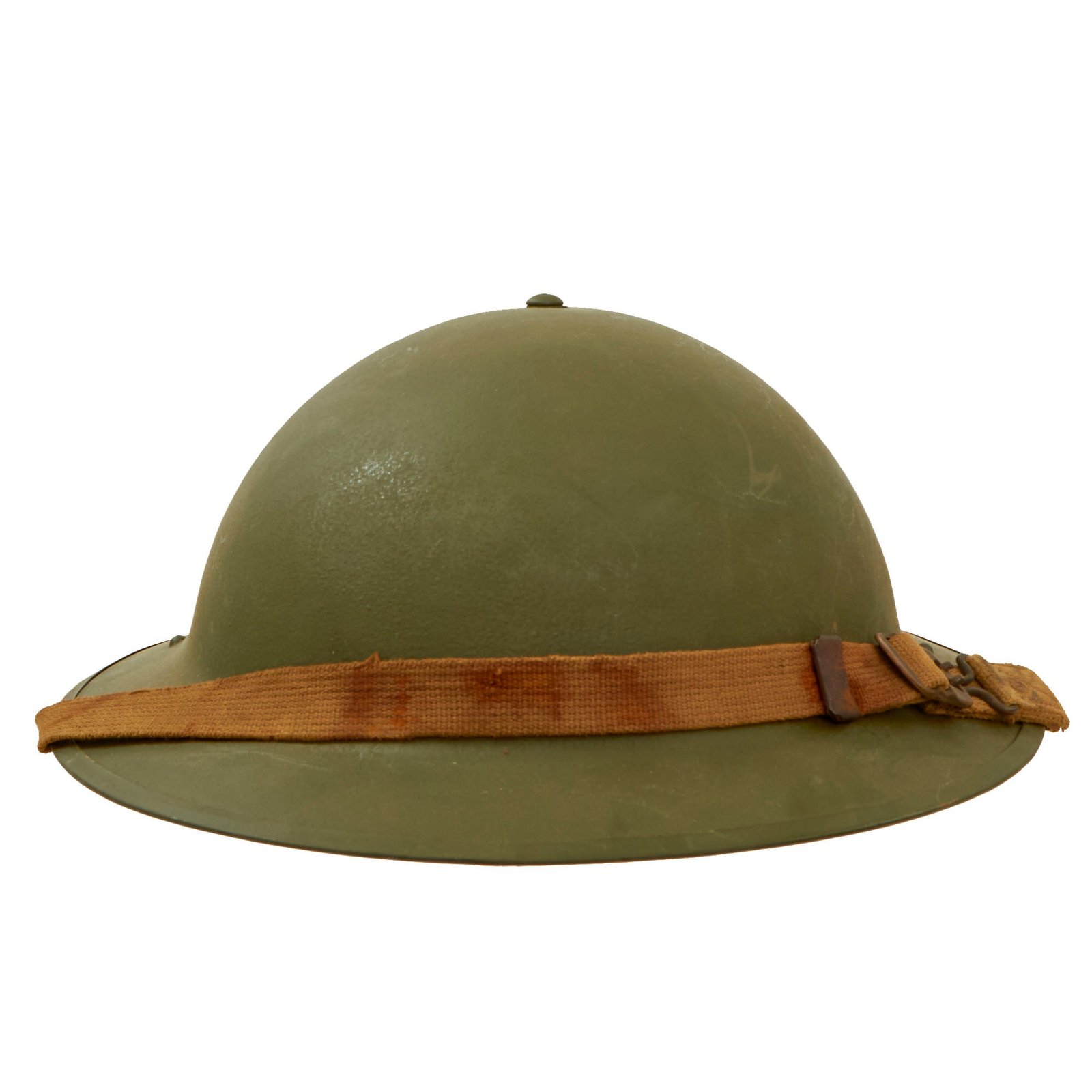 Buy Original U.S. WWII Complete M1917A1 Kelly Helmet with Textured Paint | Original Firearms Antique For Sale