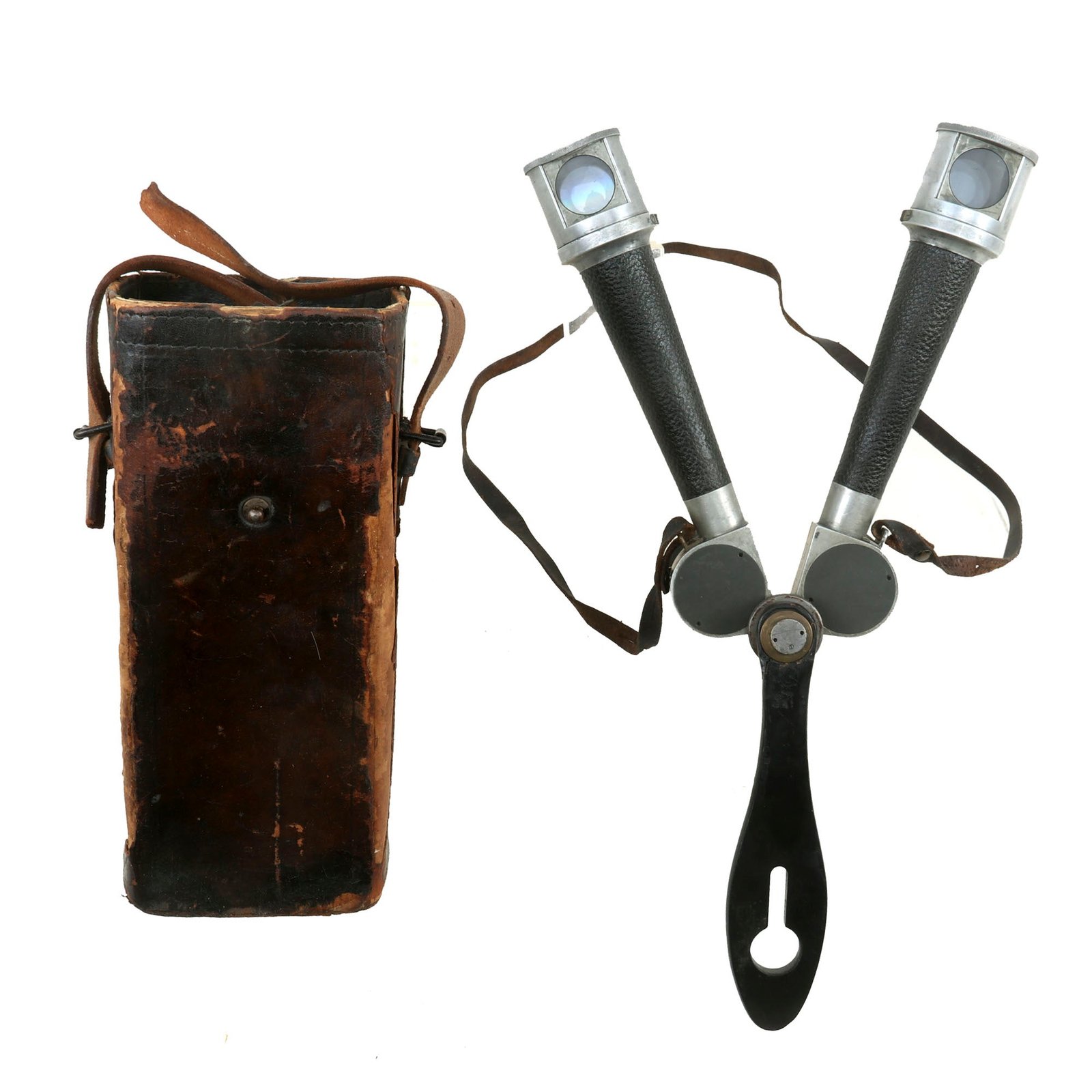 Buy Original Imperial German WWI Teleplast 10x Binocular Rabbit Ears Periscope by Carl Zeiss in Original Case | Original Firearms Antique For Sale