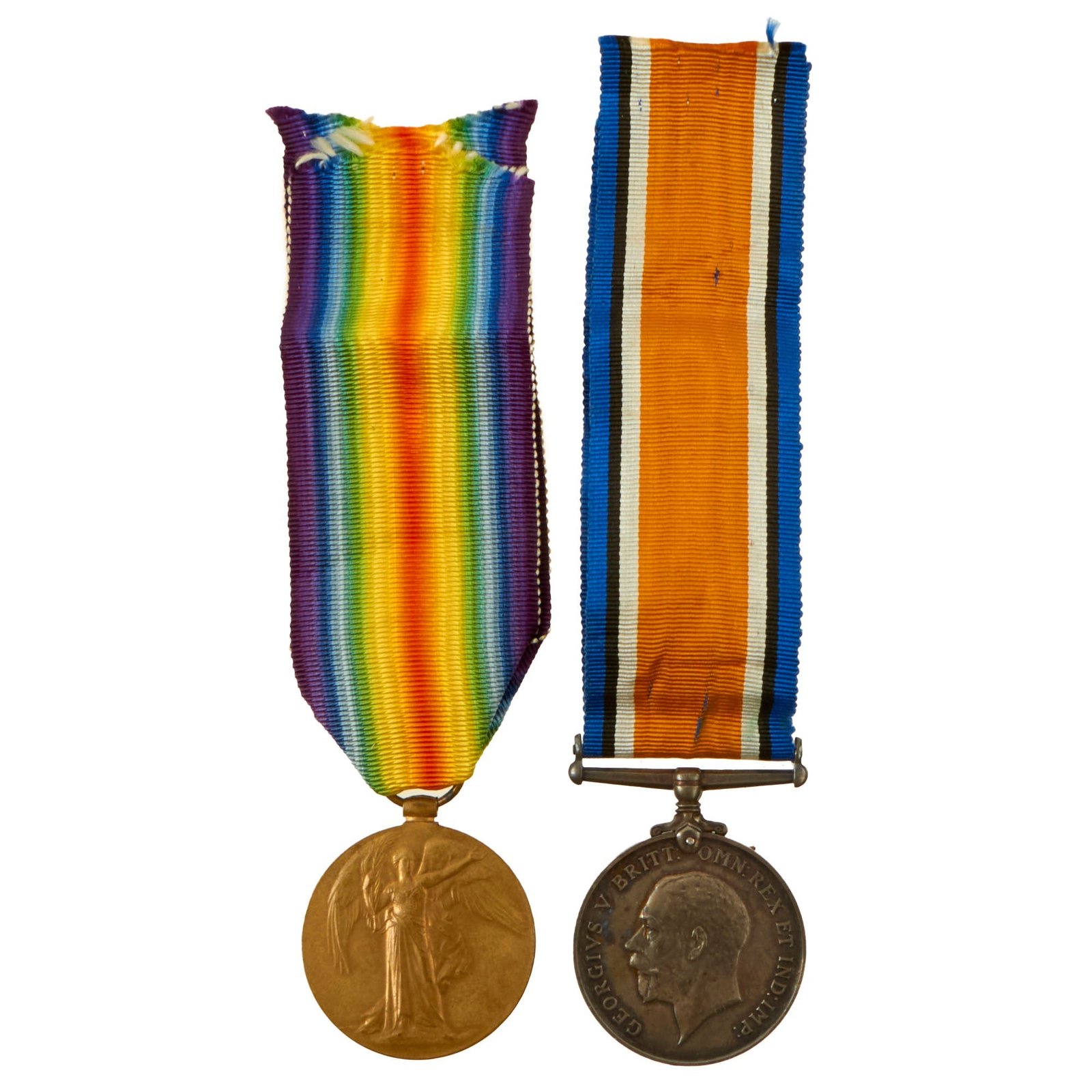 Buy Original British WWI Named Medal Pair For Private Alexander McDonald of the Argyll and Sutherland Highlanders - Regimental Number 4144 - (2) Medals | Original Firearms Antique For Sale