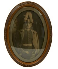 Buy Original Imperial German WWI Prussian Garde Soldier’s Bubble Frame Portrait - 16 x 22” | Original Firearms Antique For Sale