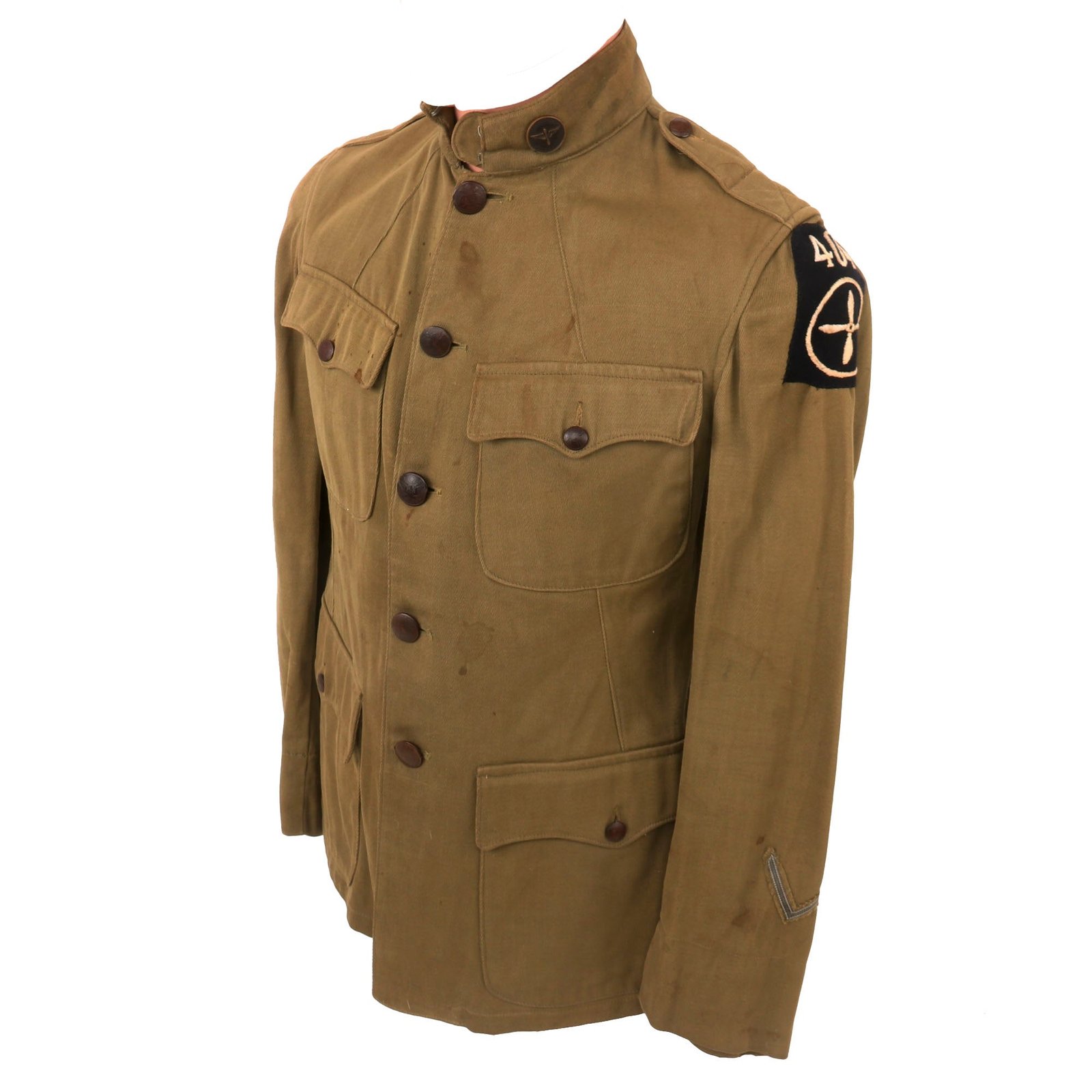 Buy Original U.S. WWI Named 404th Aero Squadron Uniform - Spruce Squadron | Original Firearms Antique For Sale