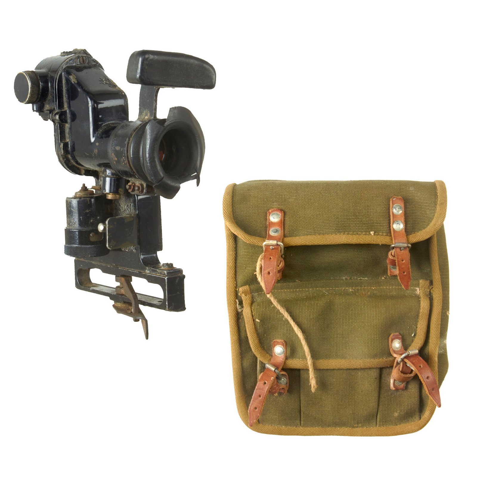 Buy Original Soviet Russian Cold War RPG-7 PGO-7V Scope with Retained Eyecup & Carry Case - Dated 1966 | Original Firearms Antique For Sale