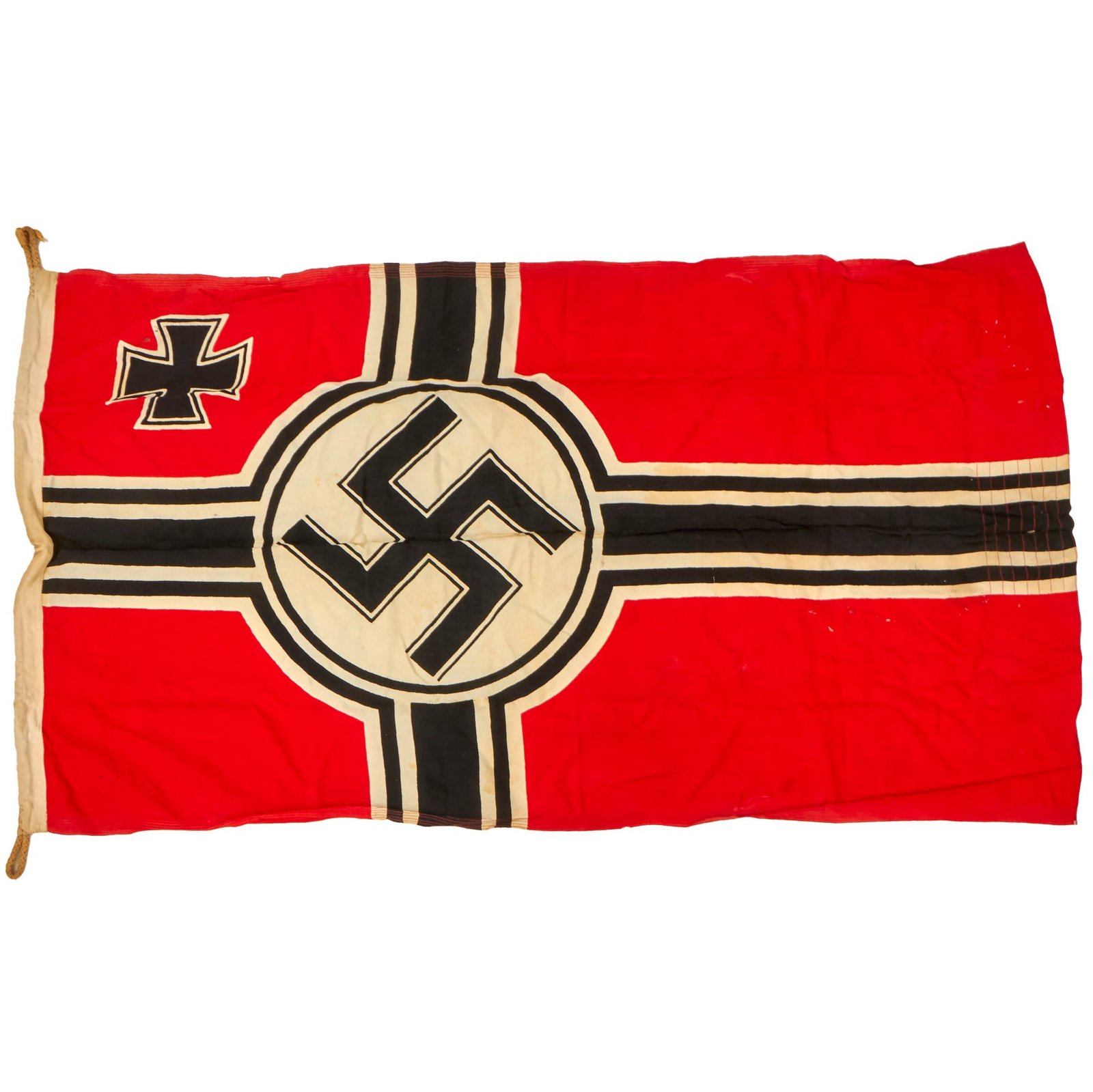 Buy Original German WWII 80cm x 135cm National Battle Flag by Lorenz Summa Söhne - Reichskriegsflagge | Original Firearms Antique For Sale