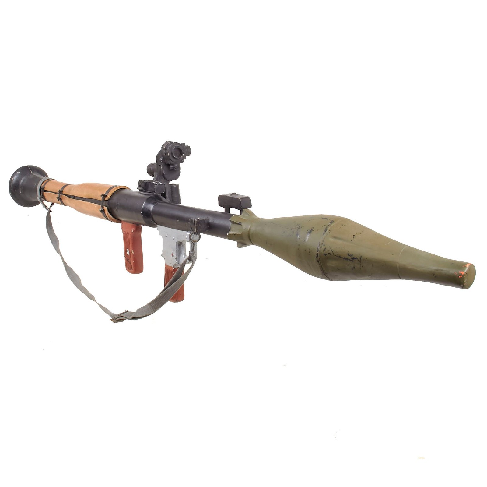 Buy Original U.S. Vietnam Era Rubber Training Aid Russian RPG-7B Rocket Propelled Grenade Launcher - Inert | Original Firearms Antique For Sale