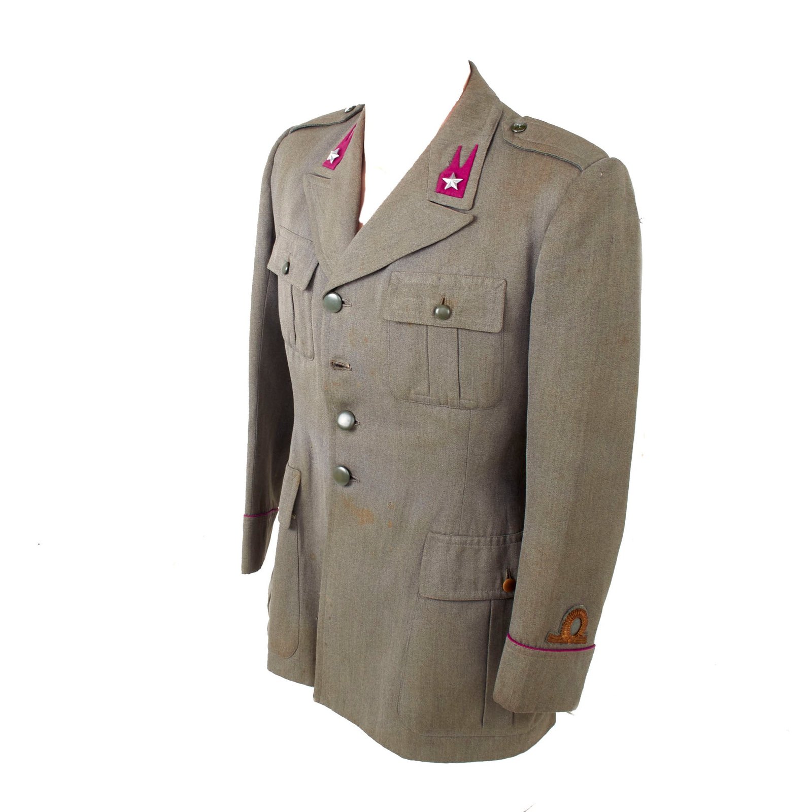 Buy Original Italian WWII Bersaglieri Sottotenente Lieutenant’s Uniform with Name Tag - Fiorenzo - Dated 1941 | Original Firearms Antique For Sale