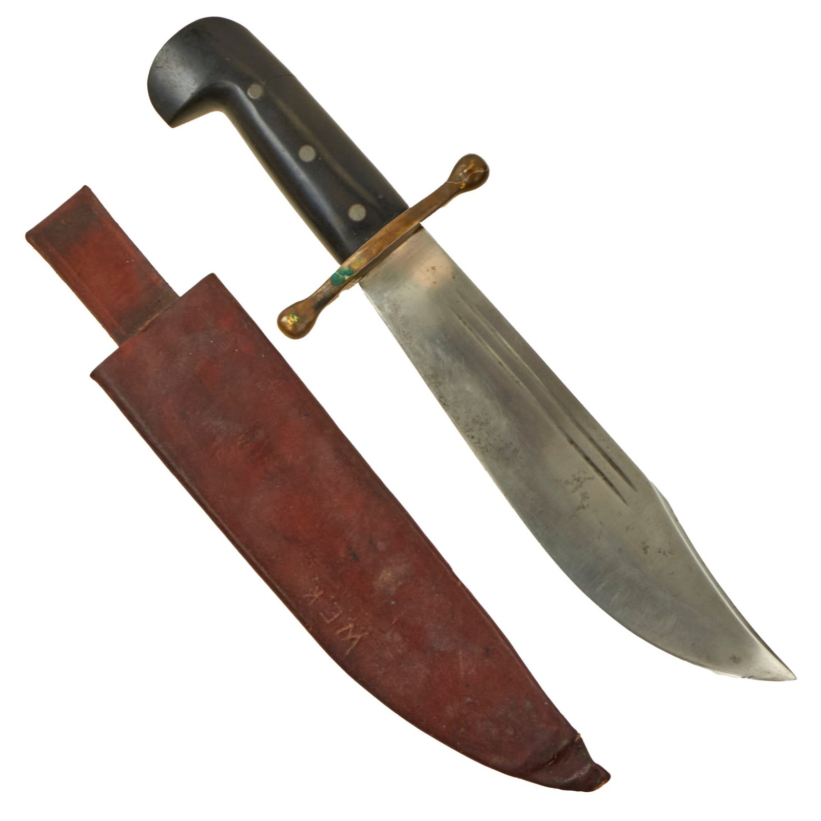 Buy Original U.S. WWII Case XX V44 Pilot Survival Kit Bowie Knife with Scabbard | Original Firearms Antique For Sale