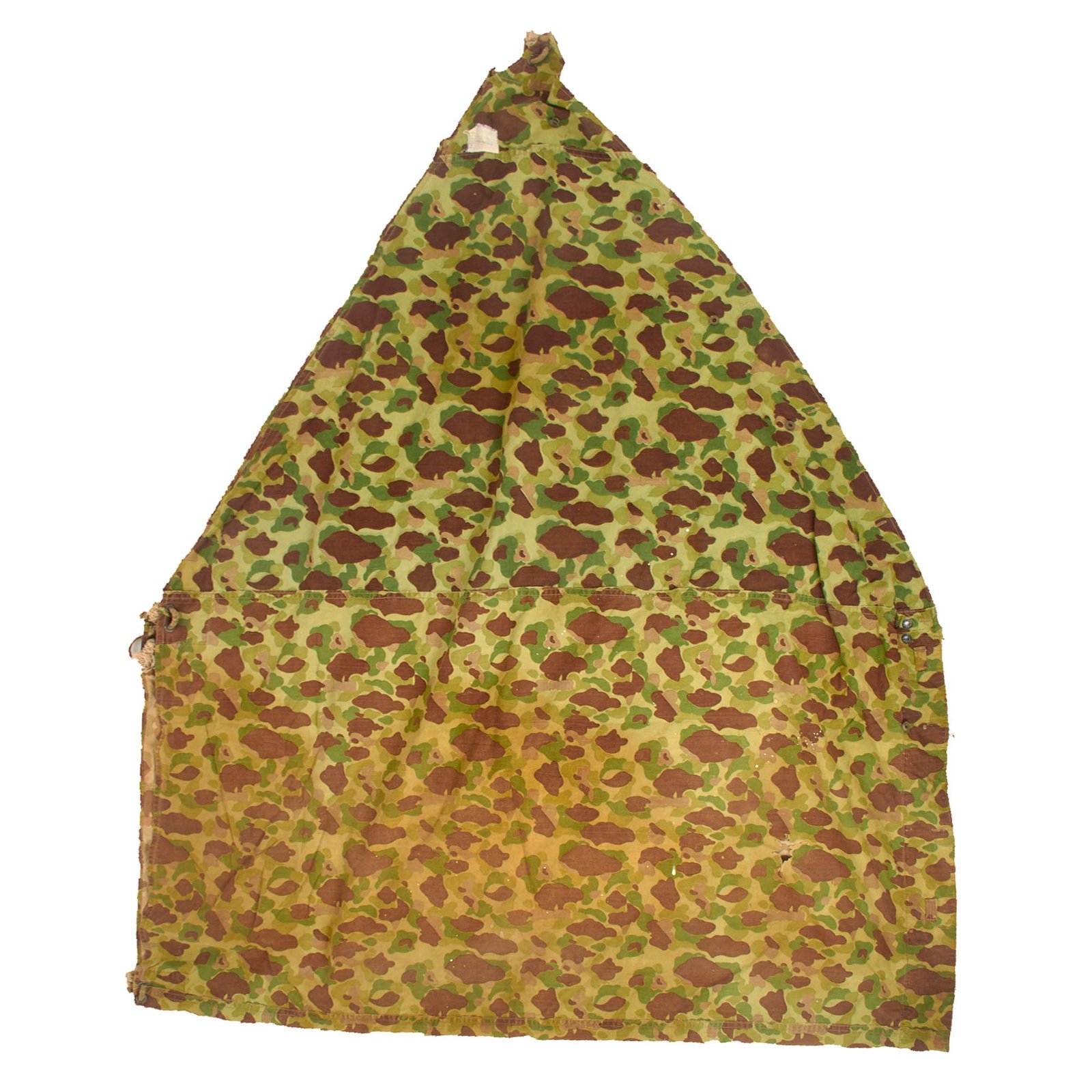 Buy Original U.S. WWII USMC 1942-Dated Shelter Half Poncho by Powers & Co with Great Color - Reversible Camouflage | Original Firearms Antique For Sale