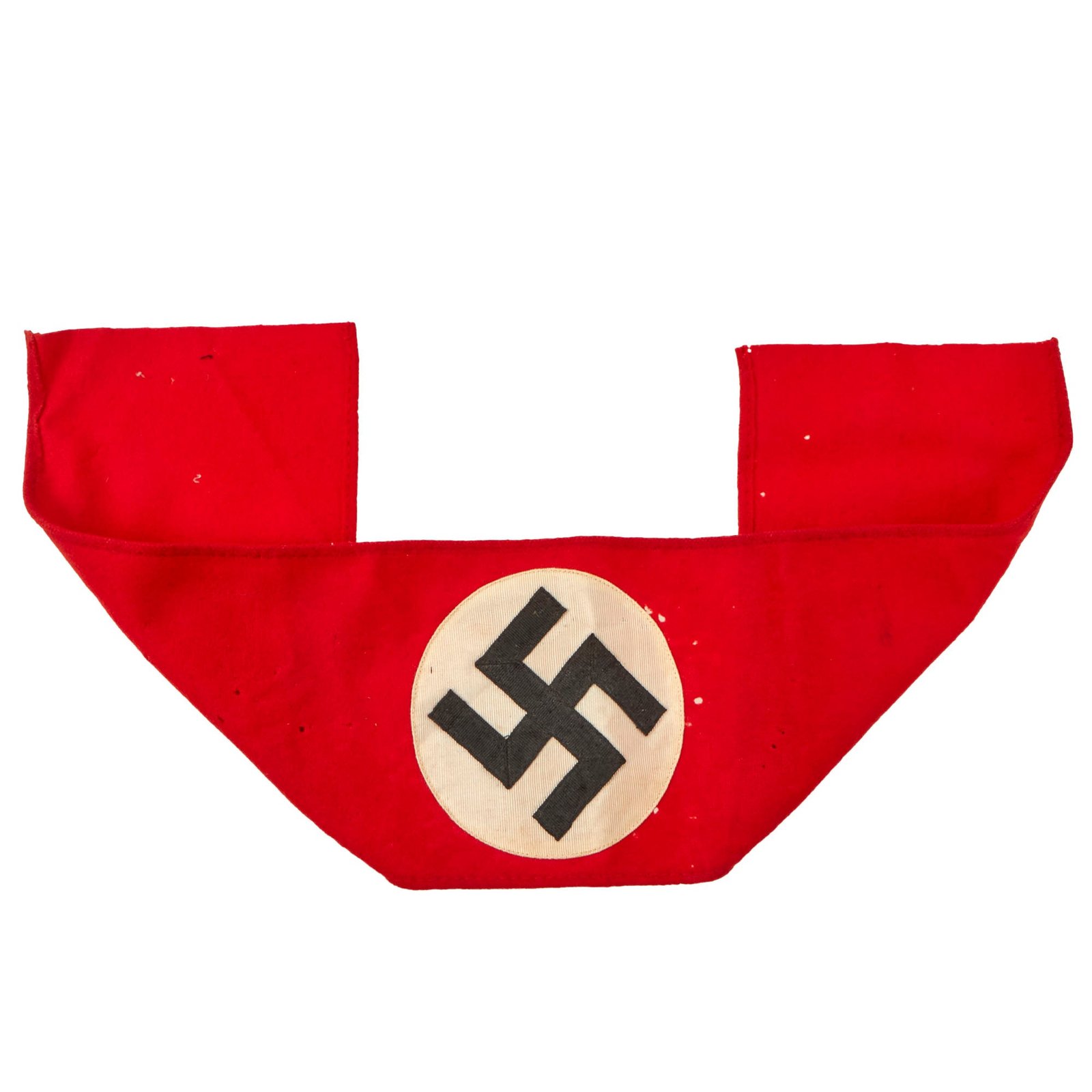 Buy Original German WWII SS Overcoat Wool & Rayon Multi-Piece Armband with Paper SS RZM A4/275 Tag | Original Firearms Antique For Sale