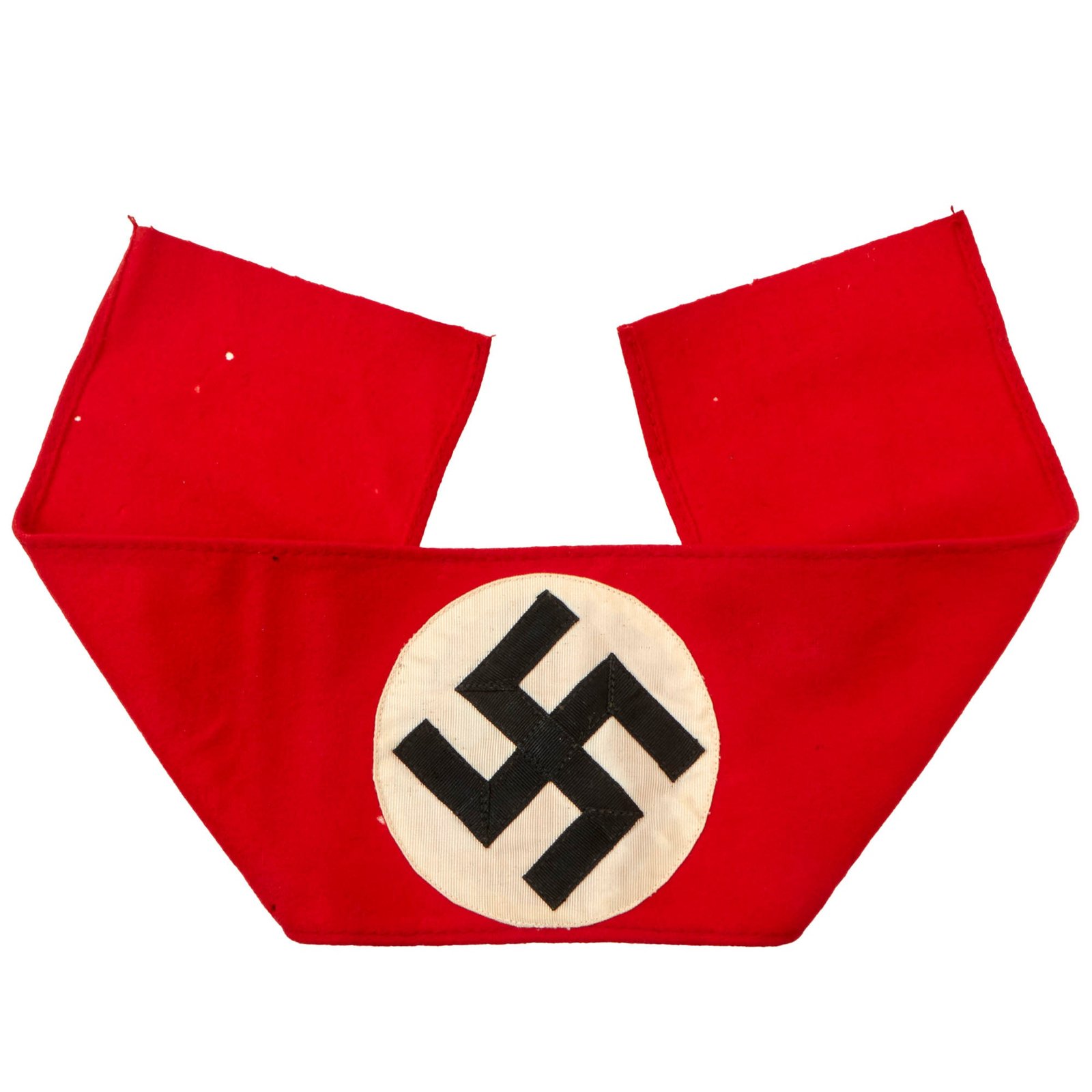 Buy Original German WWII SS Overcoat Wool & Rayon Multi-Piece Armband with Paper SS RZM A4/275 Tag | Original Firearms Antique For Sale