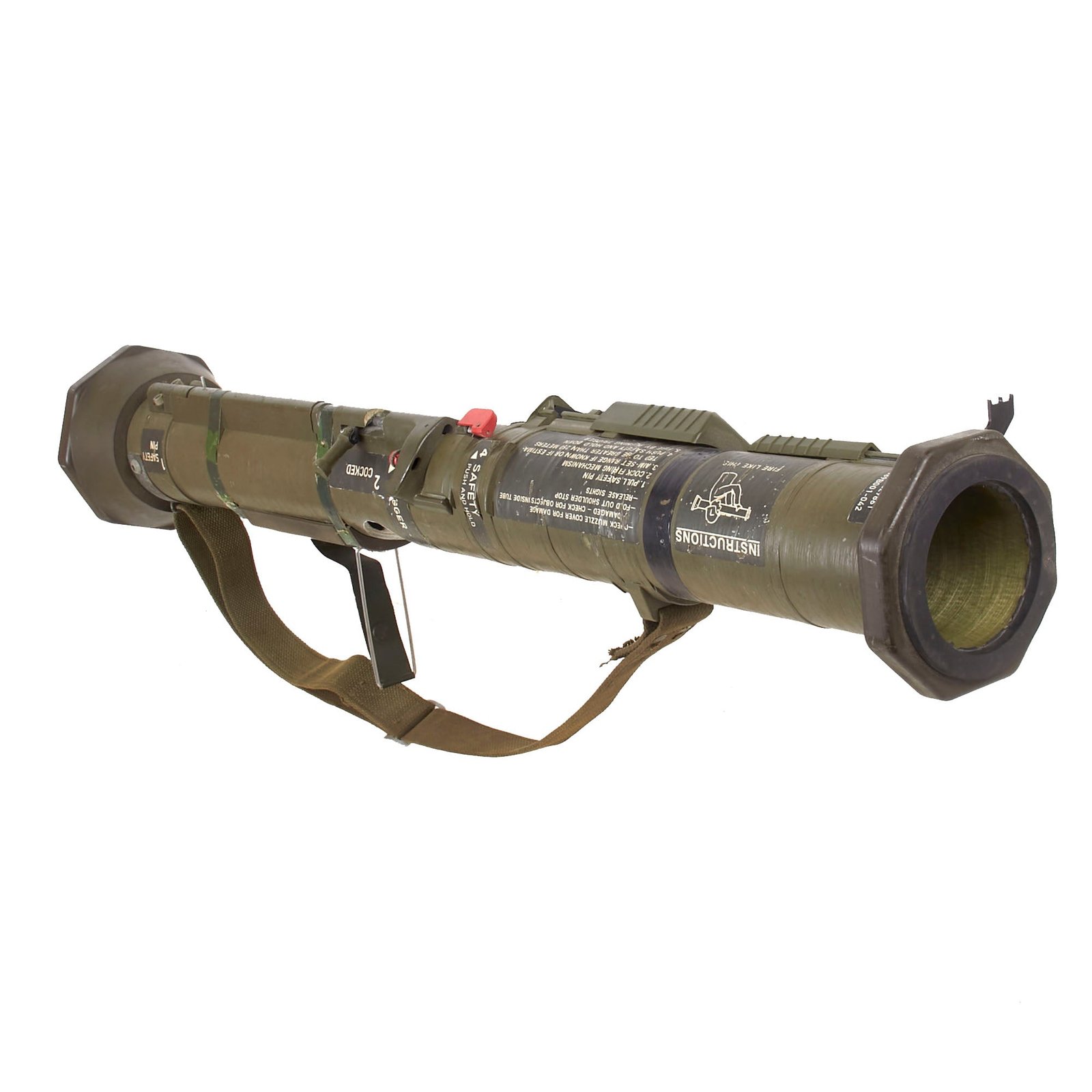 Buy Original U.S. M136 AT-4 Recoilless Smoothbore 84mm Anti-Tank Launcher with Sling - Inert | Original Firearms Antique For Sale