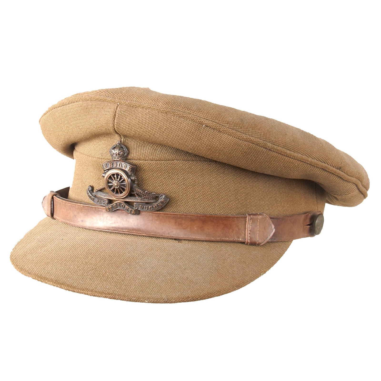Buy Original British WWI Royal Field Artillery RFA Enlisted Wool Trench Cap - Service-Worn | Original Firearms Antique For Sale