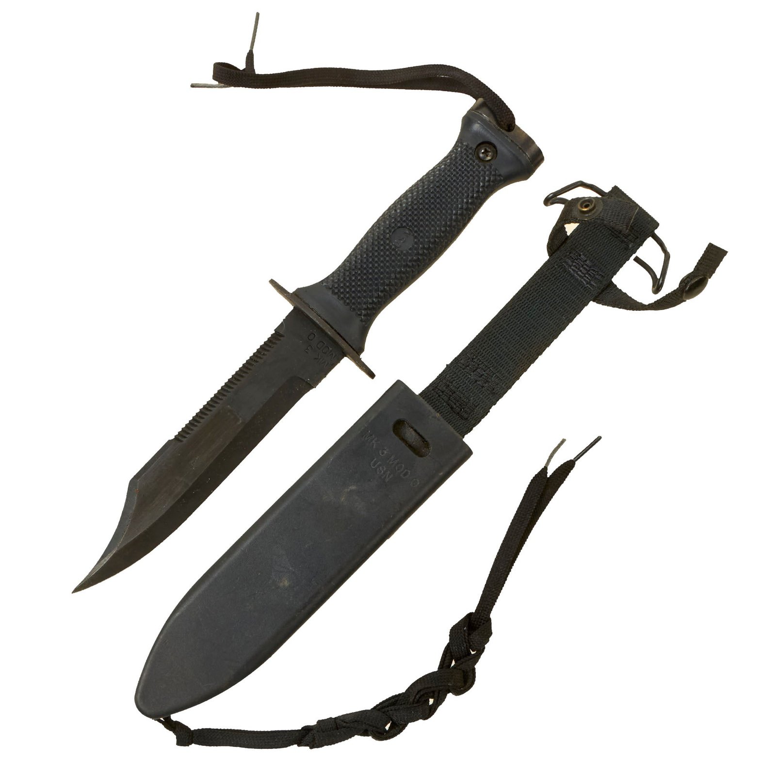 Buy Original U.S. GWOT Mark 3 Mod 0 Dive Knife in Original Sheath | Original Firearms Antique For Sale