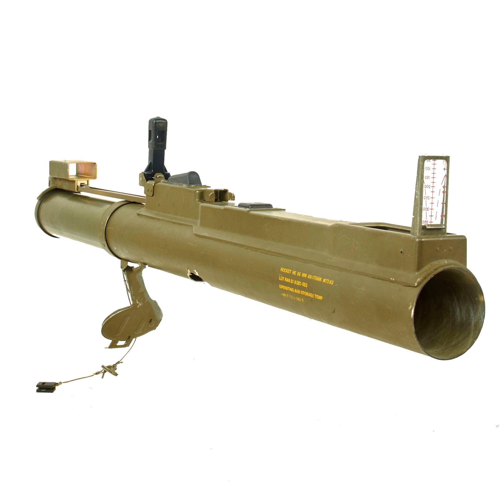 Buy Original U.S. Invasion of Grenada Era Inert M72A3 Light Anti-Armor Weapon “LAW” Tube | Original Firearms Antique For Sale