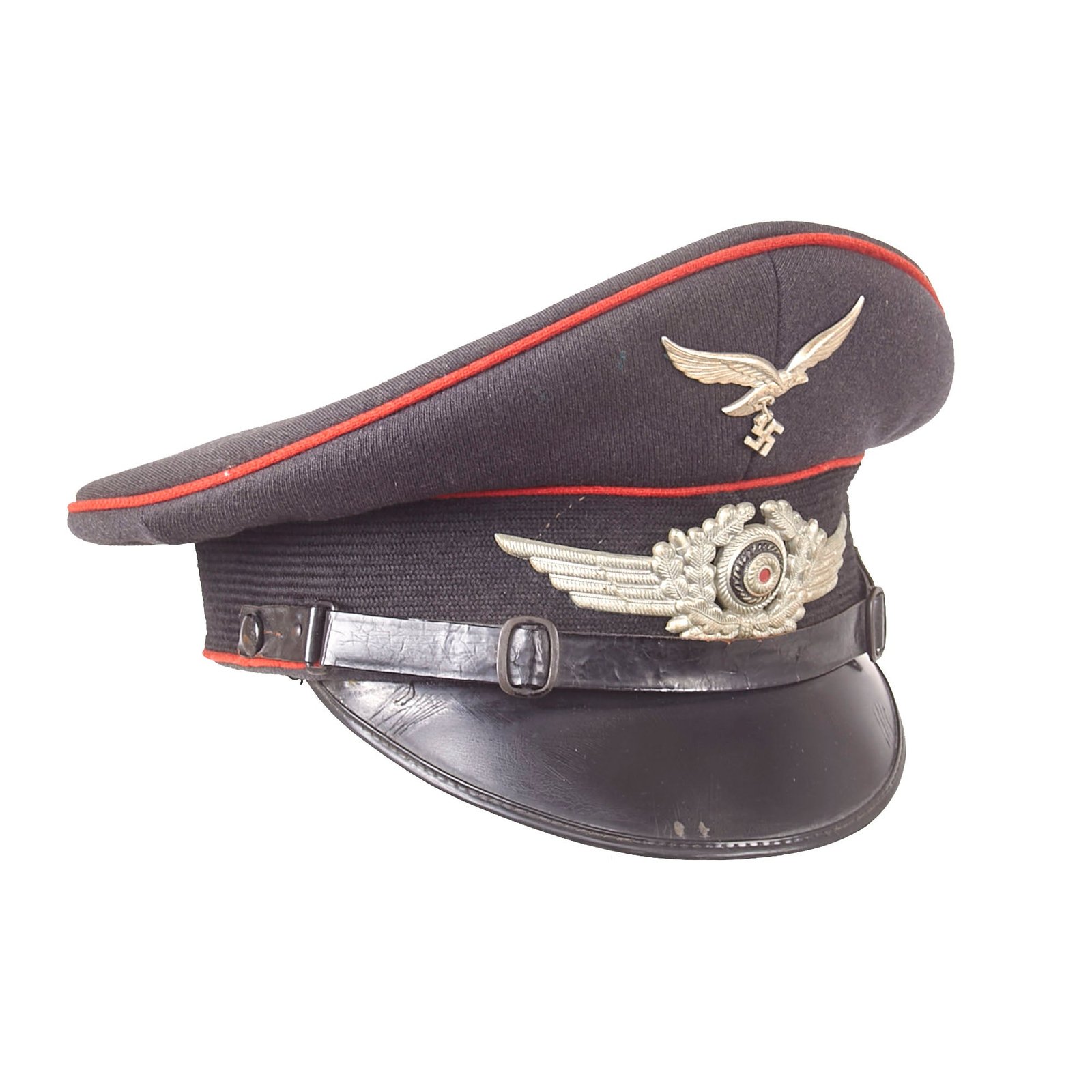 Buy Original German WWII Named Luftwaffe Flakkorps Artillery EM/NCO Schirmmütze Visor Cap - Size 57 | Original Firearms Antique For Sale