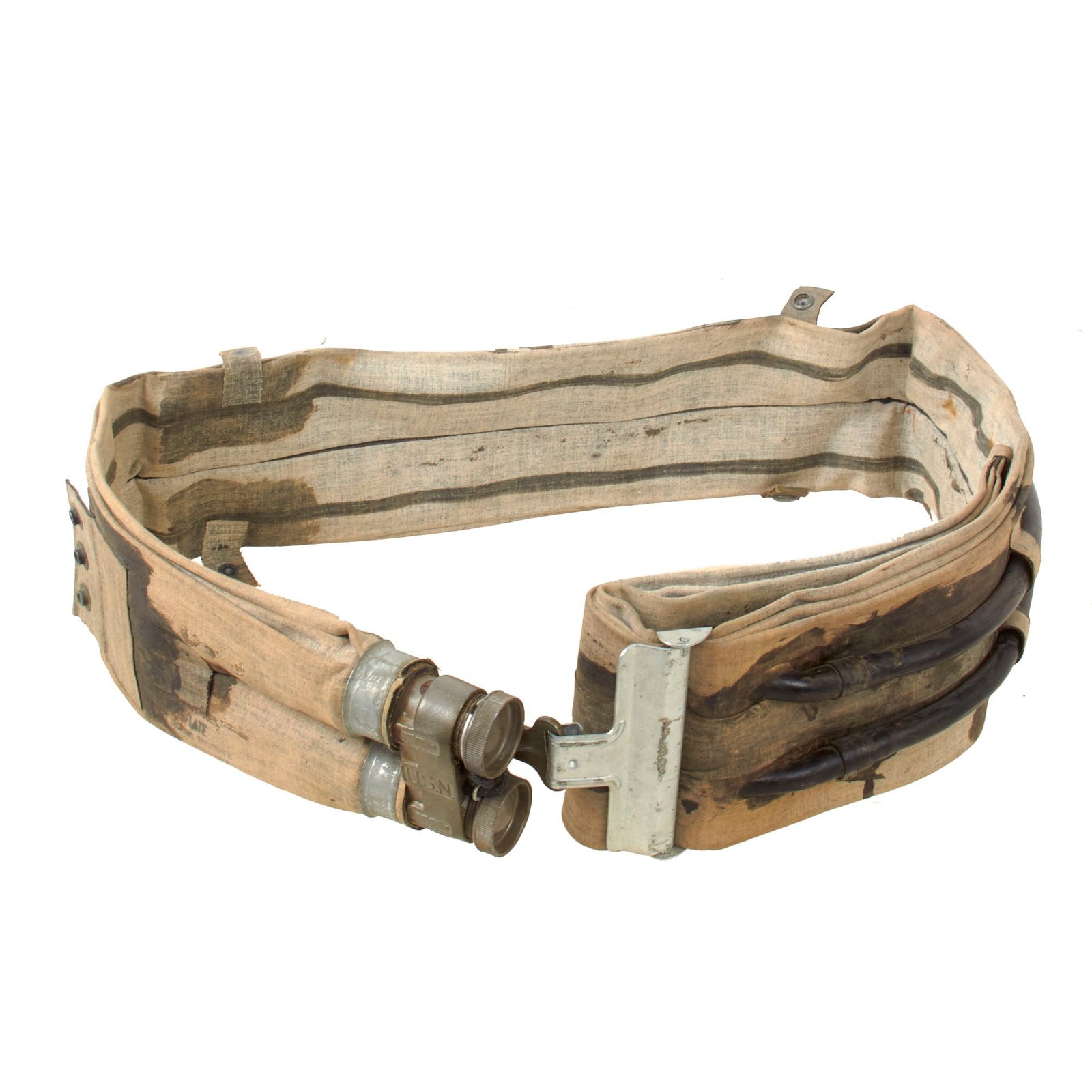 Original U.S. WWII M1926 D-Day Inflatable Flotation Belt Life Preserver by General Tire & Rubber Co. - Dated January 1944