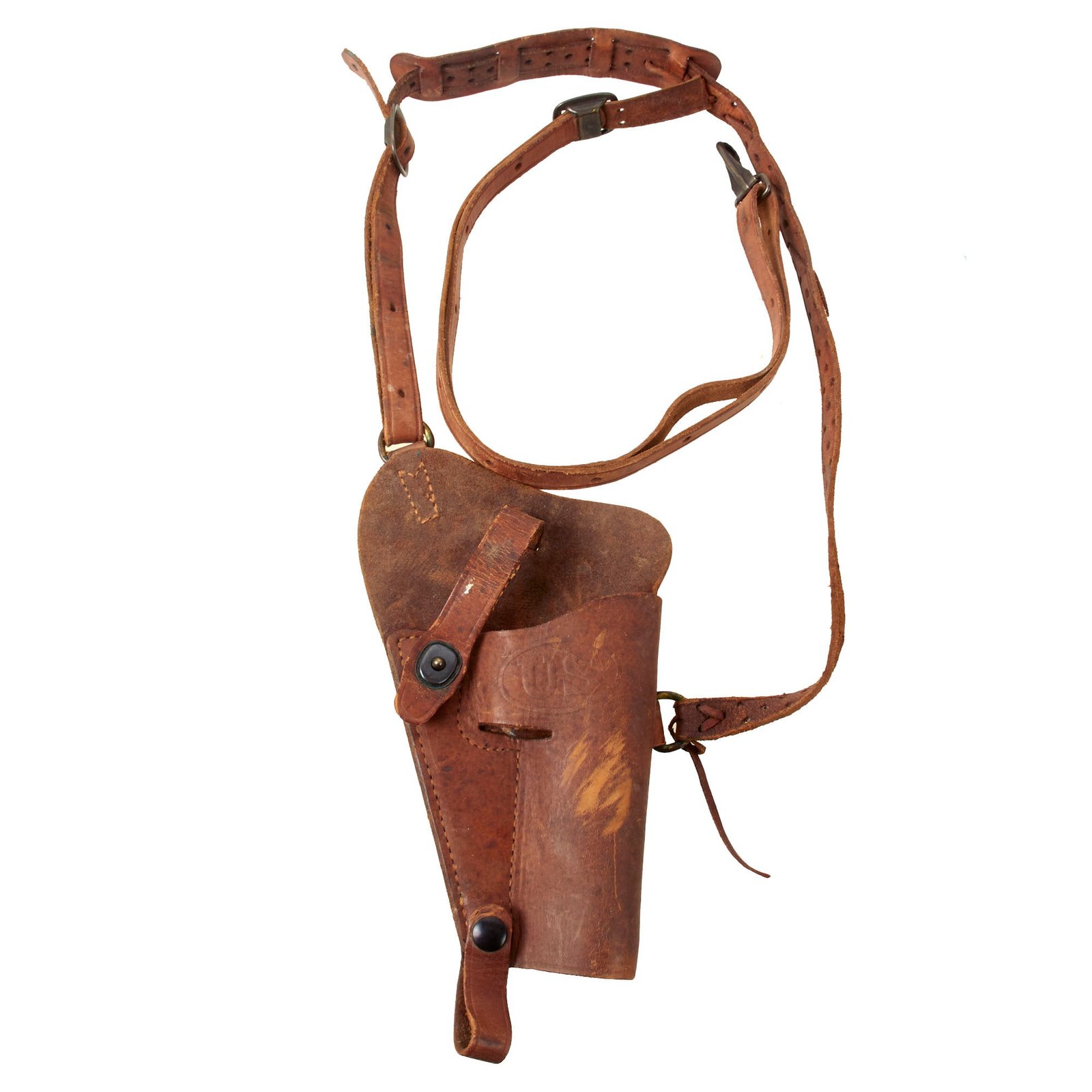 Original U.S. WWII USMC M7 Colt 1911 .45 Shoulder Holster Rig by BOYT - 1945 Dated