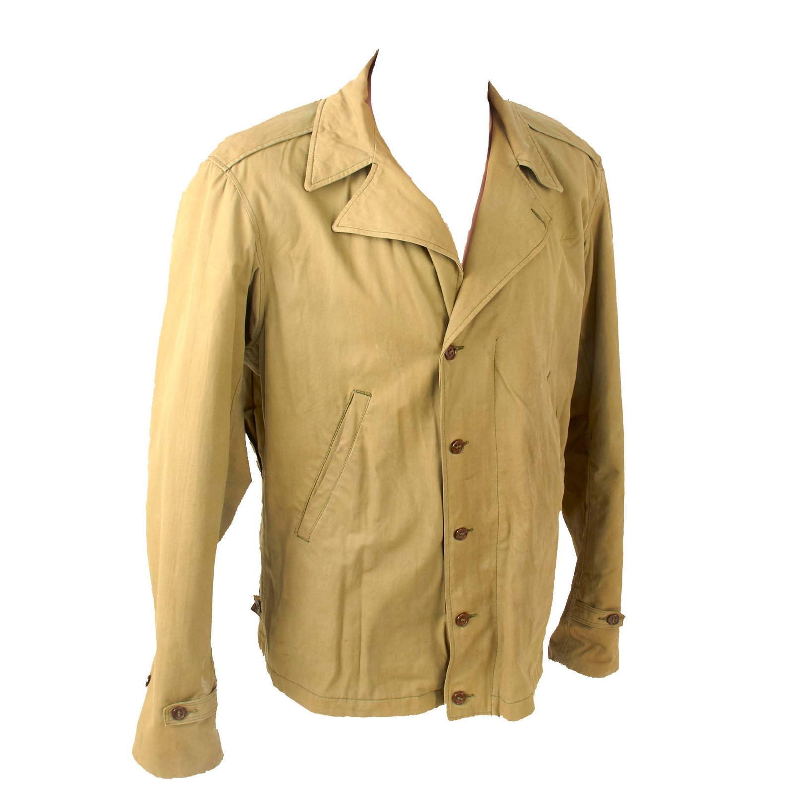 Original U.S. WWII United States Service-Worn M-1941 Field Jacket - Size 38L