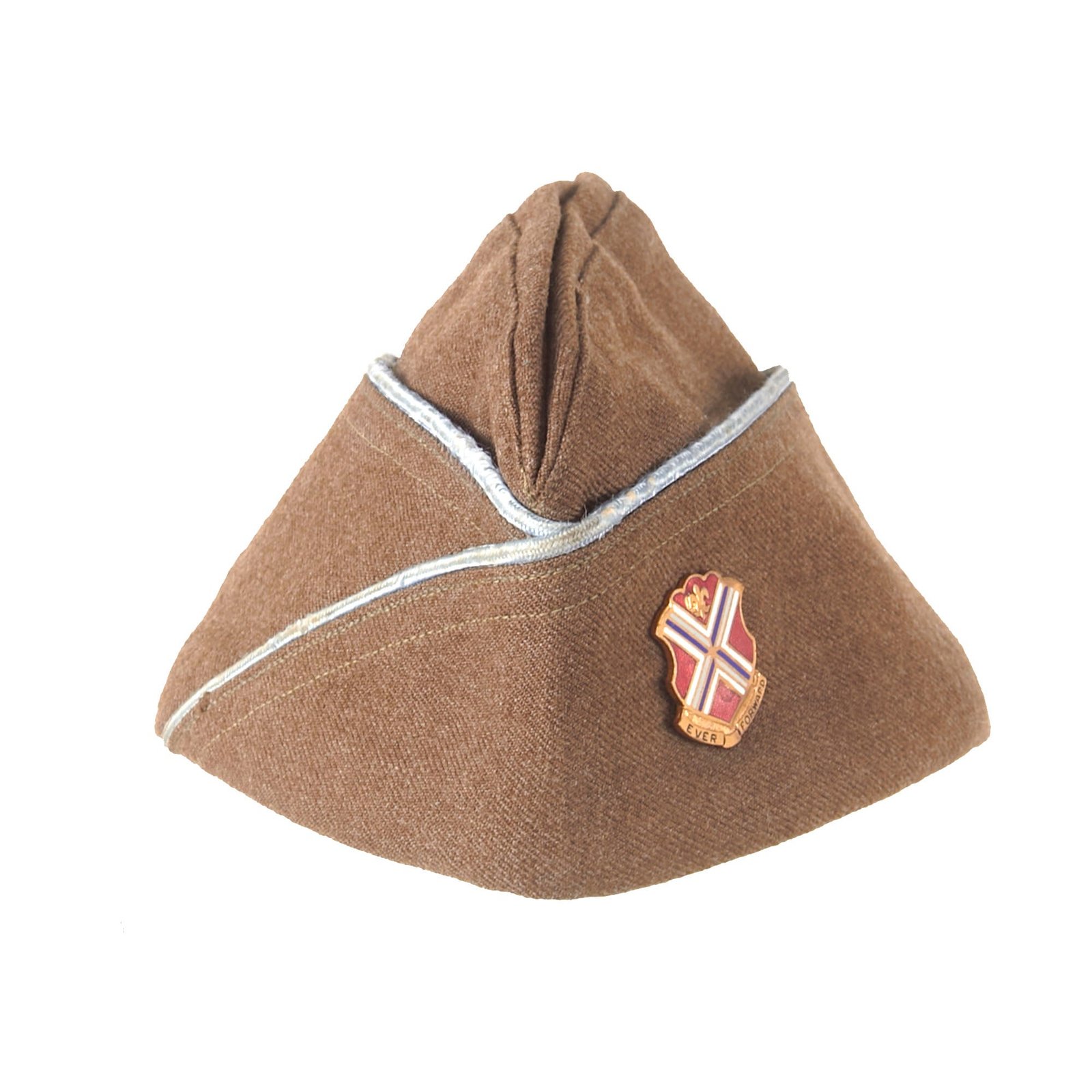 Buy Original U.S. WWII 116th Infantry Regt. OD Green Overseas Cap Identified to Pvt. William F. Norman KIA 3 September, 1944 | Original Firearms Antique For Sale