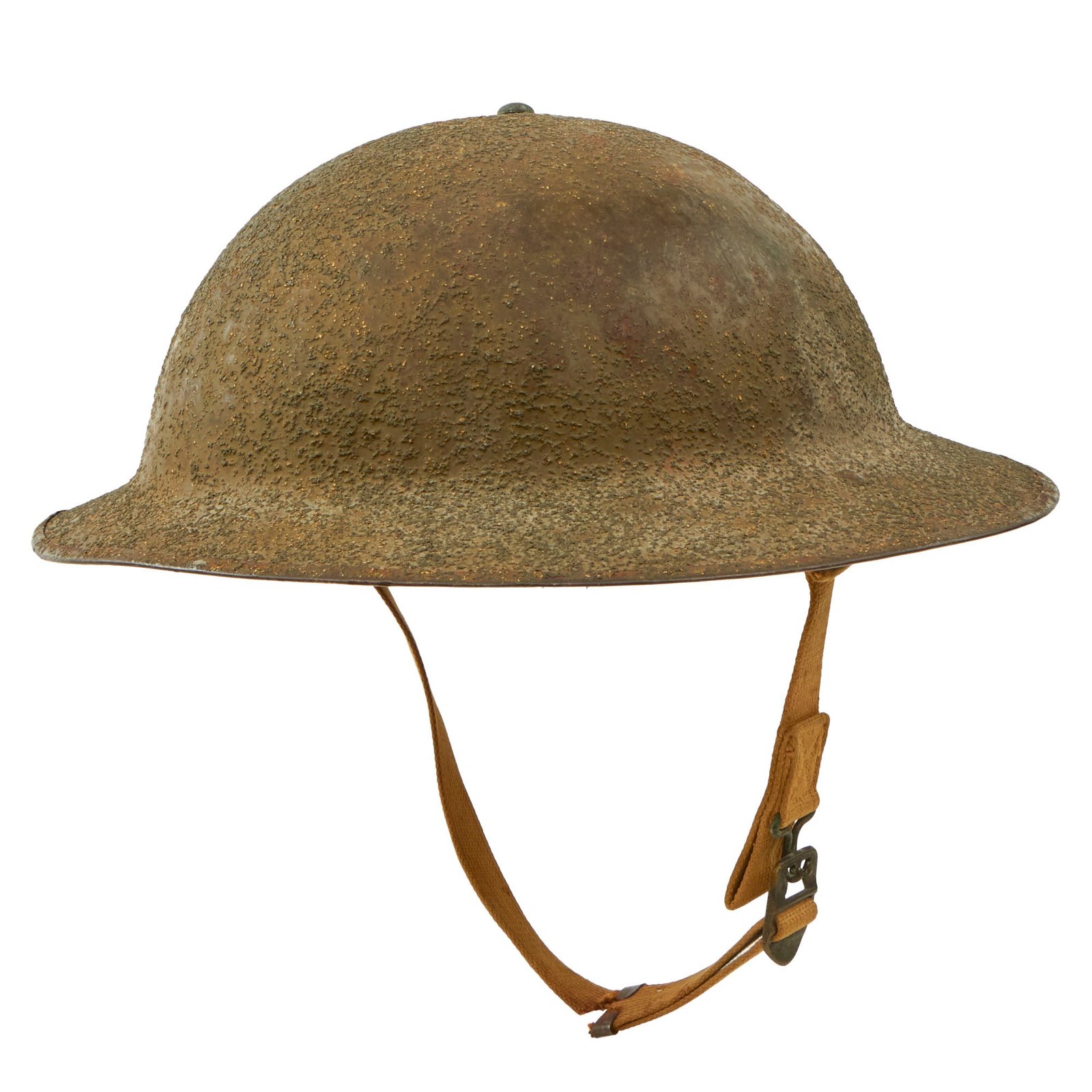 Buy Original U.S. WWII Named & Complete Early M1917A1 Kelly Helmet with Textured Paint | Original Firearms Antique For Sale