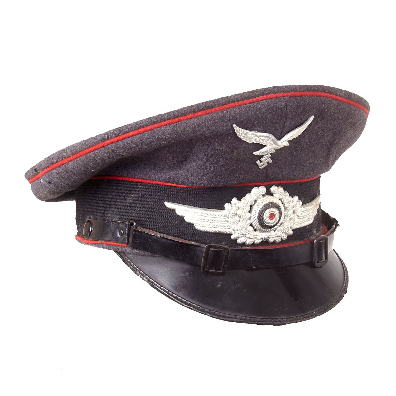 Buy Original German WWII Luftwaffe Flakkorps Artillery EM/NCO Schirmmütze Visor Cap by Clemens Wagner - Size 56 | Original Firearms Antique For Sale