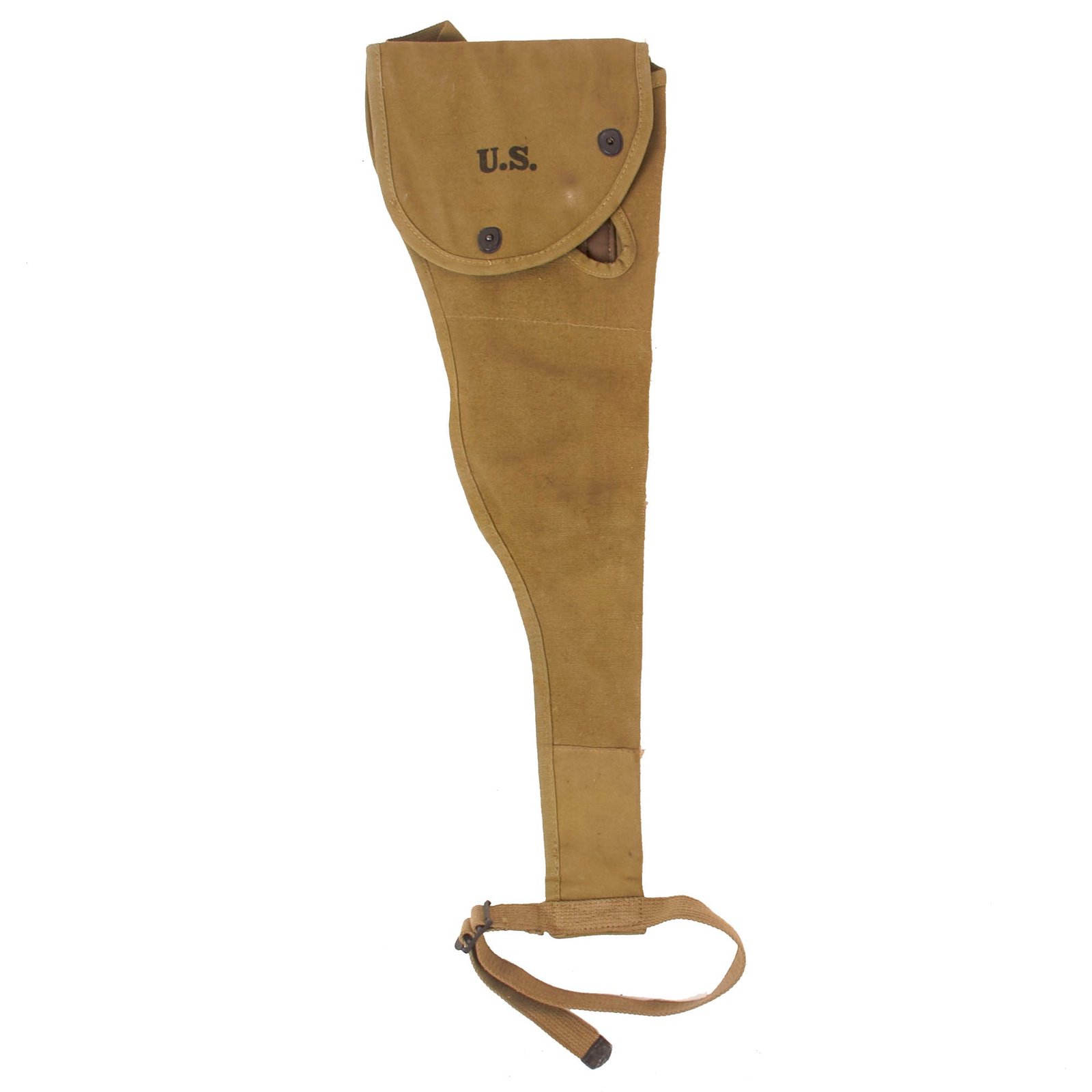 Buy Original U.S. WWII M1A1 Carbine Canvas Paratrooper Jump Case Scabbard by Atlas Awning - Dated 1943 | Original Firearms Antique For Sale