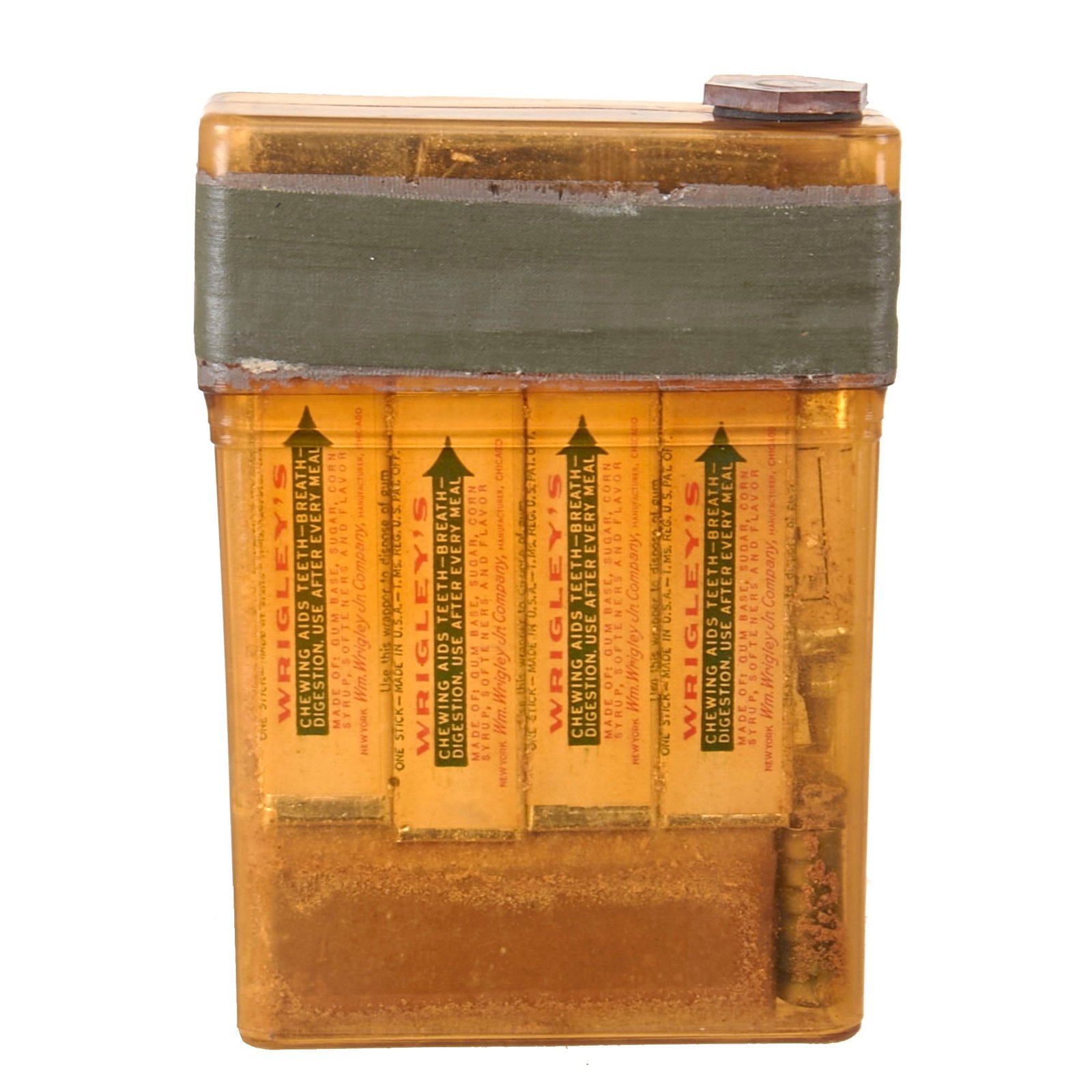 Buy Original U.S. WWII Army Air Corps Survival Kit Plastic Flask with Contents - Unopened | Original Firearms Antique For Sale