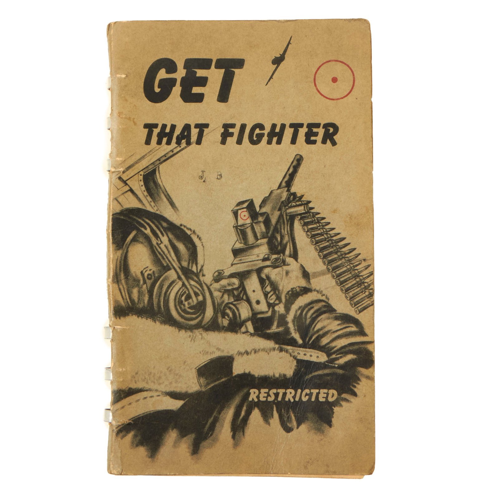 Buy Original U.S. WWII Army Air Forces “Get That Fighter” Air Gunner Training Manual - Possibly Named to KIA Gunner | Original Firearms Antique For Sale