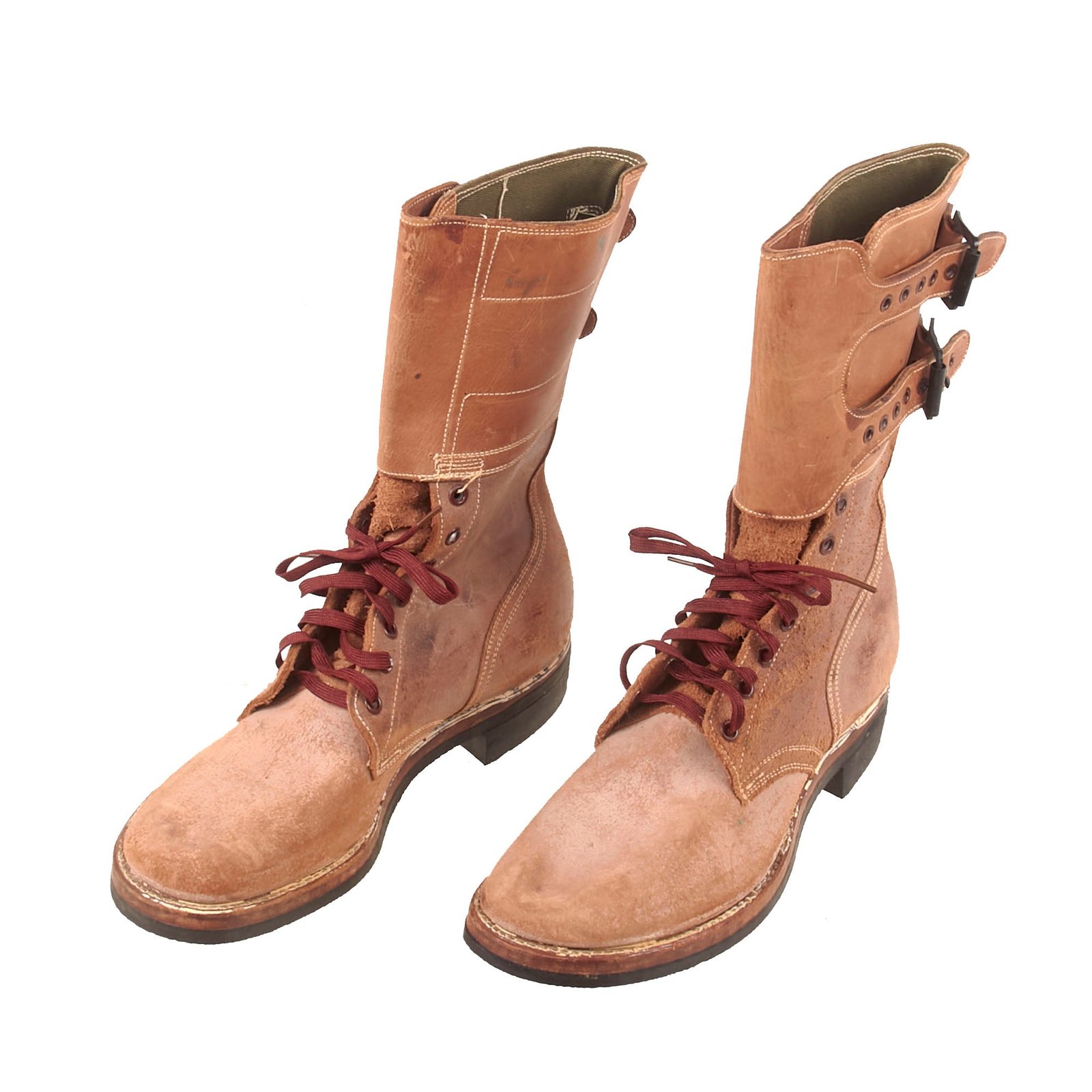 Buy Original U.S. WWII M1943 Double Buckle Combat Service Boots - Matched Size 8 1/2 C - Dated 1944 | Original Firearms Antique For Sale