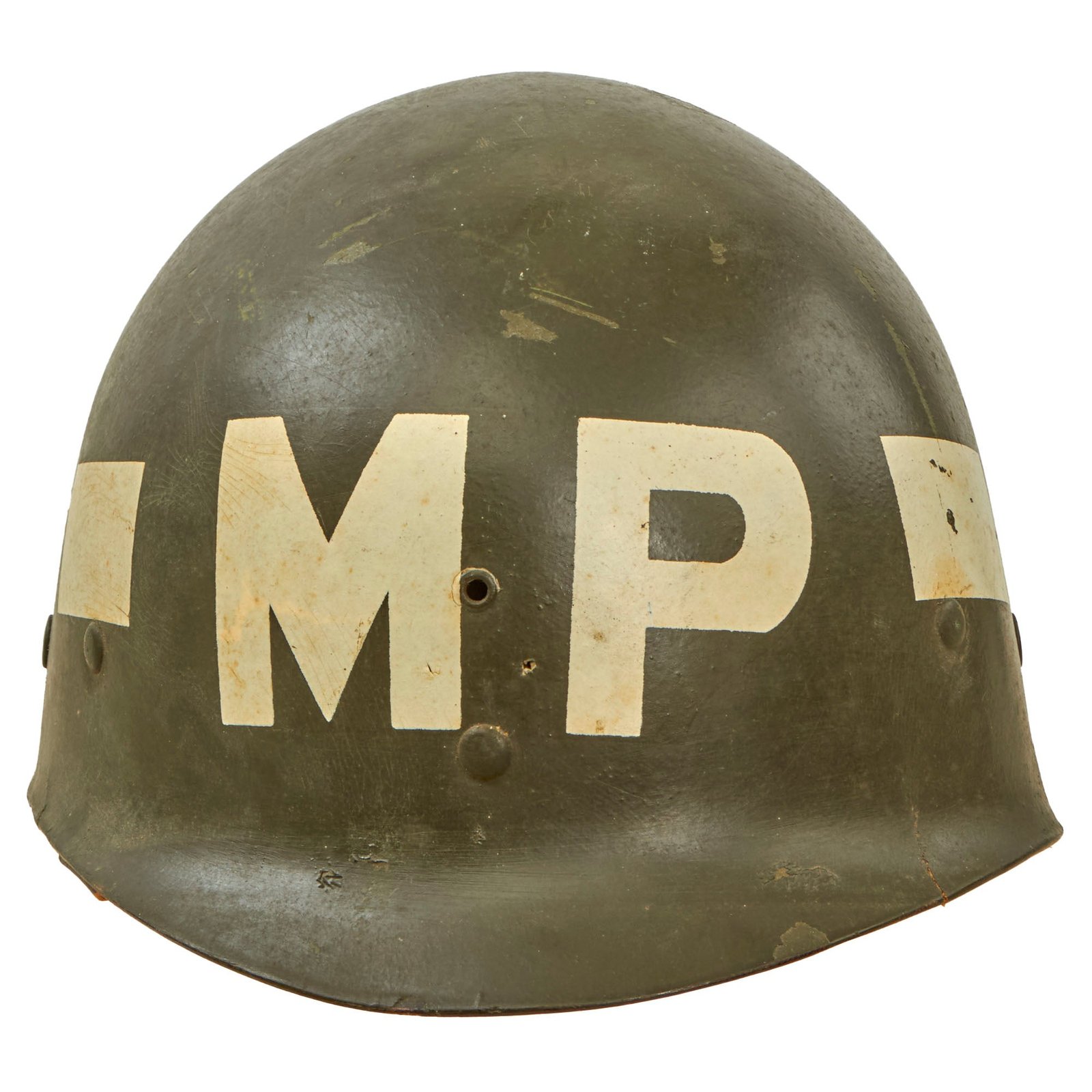 Buy Original U.S. WWII MP Military Police M1 Helmet Liner by Firestone | Original Firearms Antique For Sale