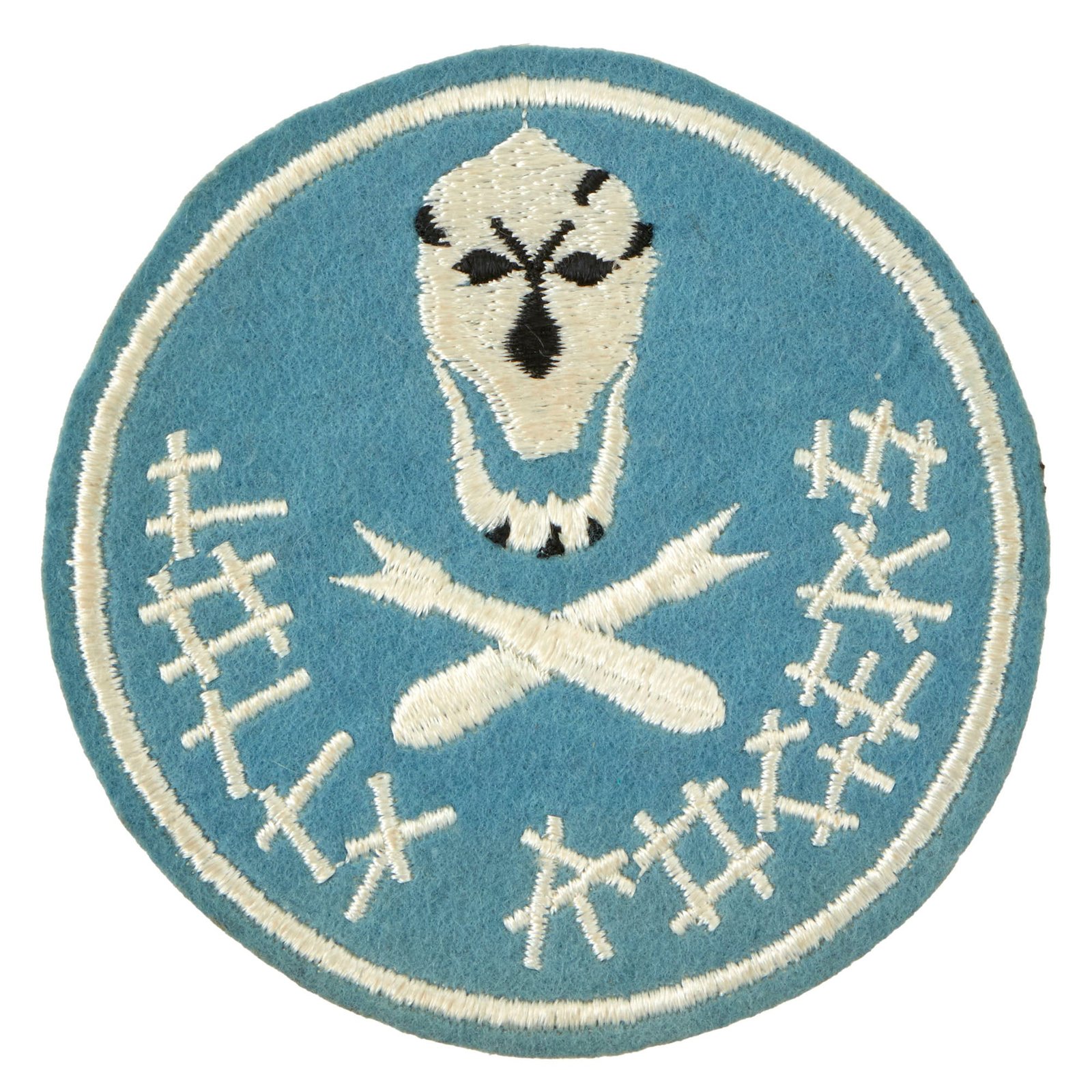 Buy Original U.S. WWII 90th Bombardment Group "Jolly Rogers" Embroidered Jacket Patch - Unofficial Style | Original Firearms Antique For Sale