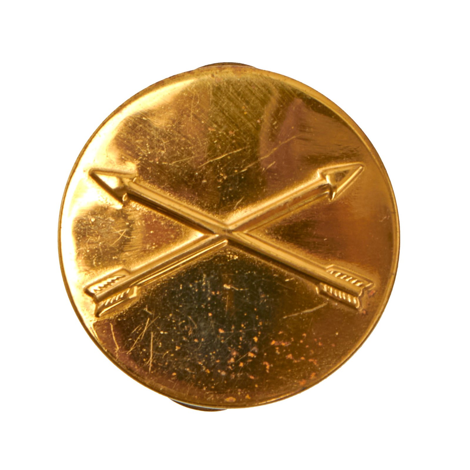 Buy Original U.S. WWII FSSF First Special Service Force Crossed Arrow Collar Disc - Wartime Manufacture | Original Firearms Antique For Sale