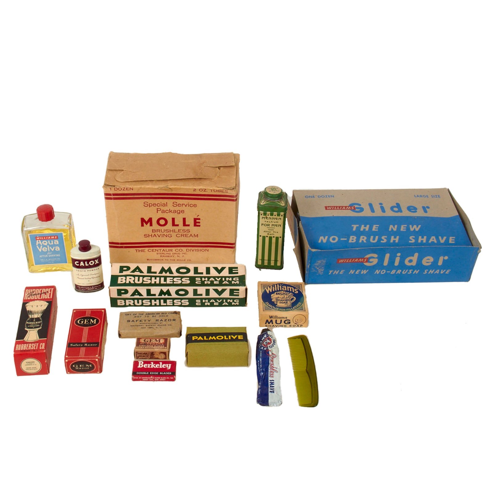 Buy Original U.S. WWII Personal Effect Items Lot Including Sealed Toiletries | Original Firearms Antique For Sale